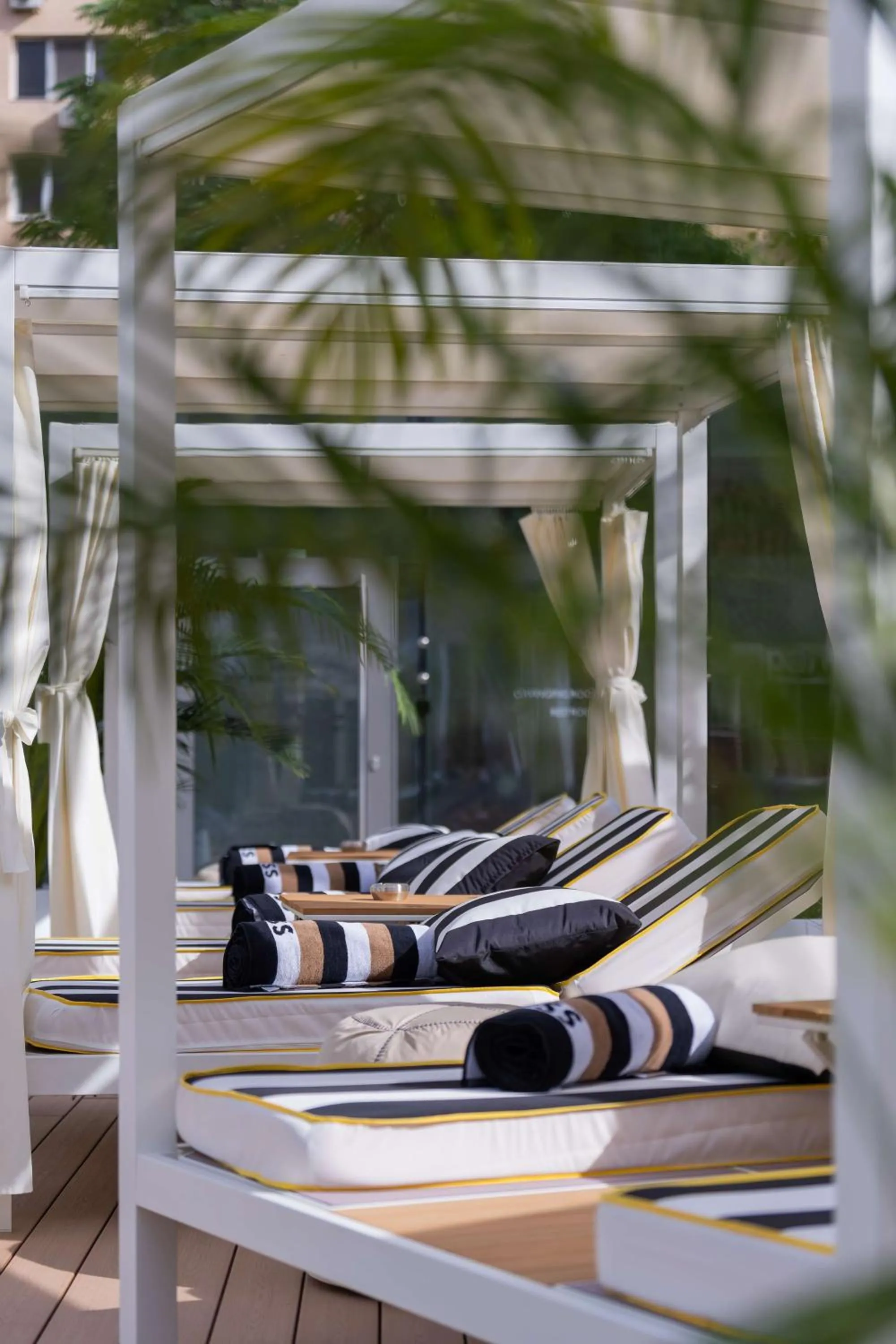 Pool view in Radisson Blu Hotel Bucharest