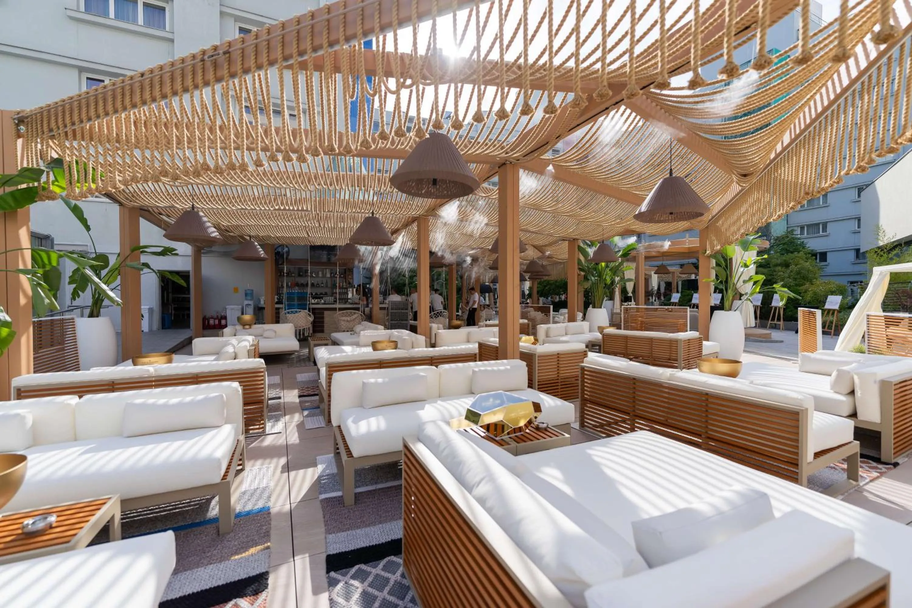 Pool view in Radisson Blu Hotel Bucharest