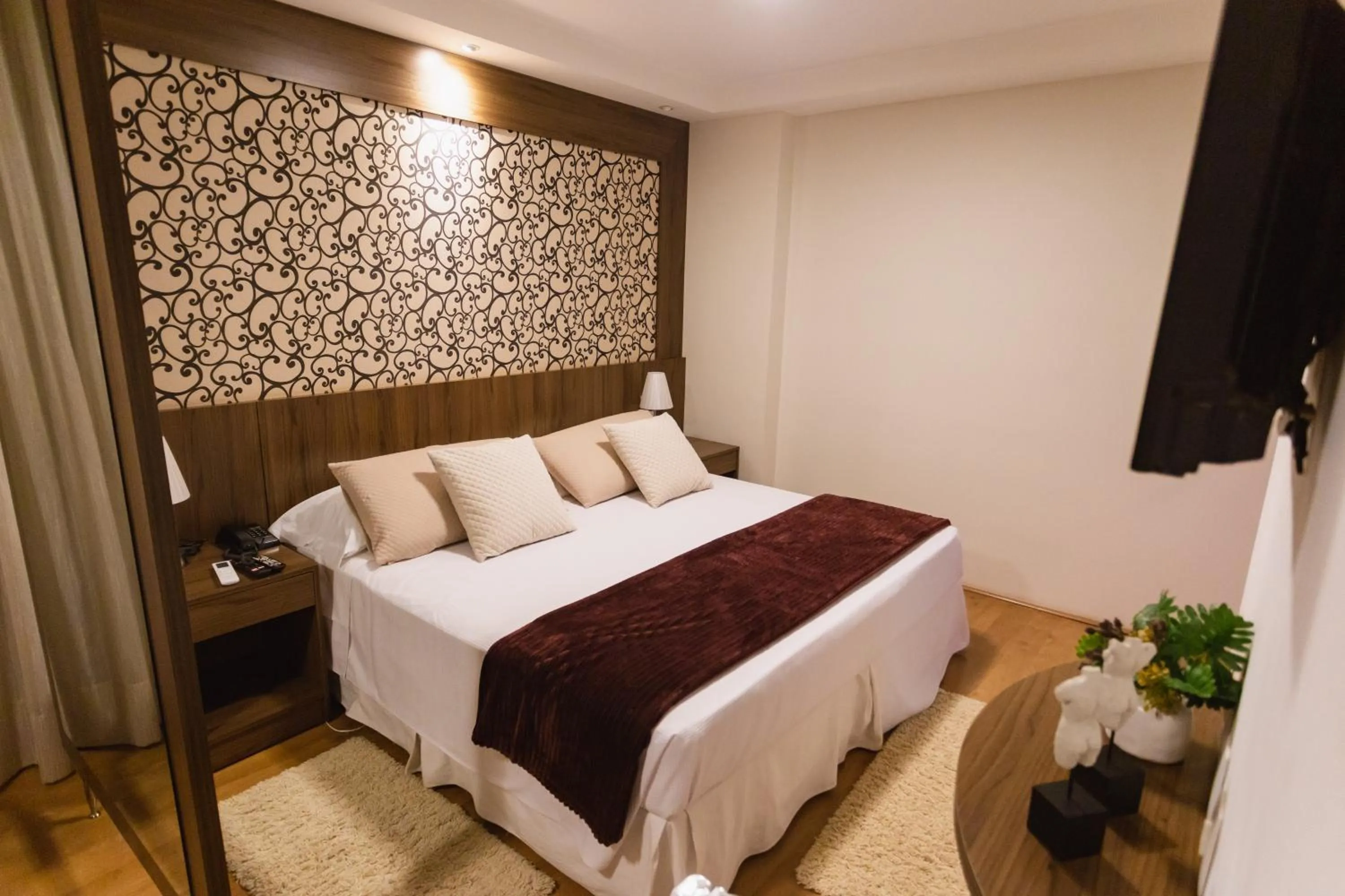 Bedroom, Bed in JR Hotel Ribeirão Preto