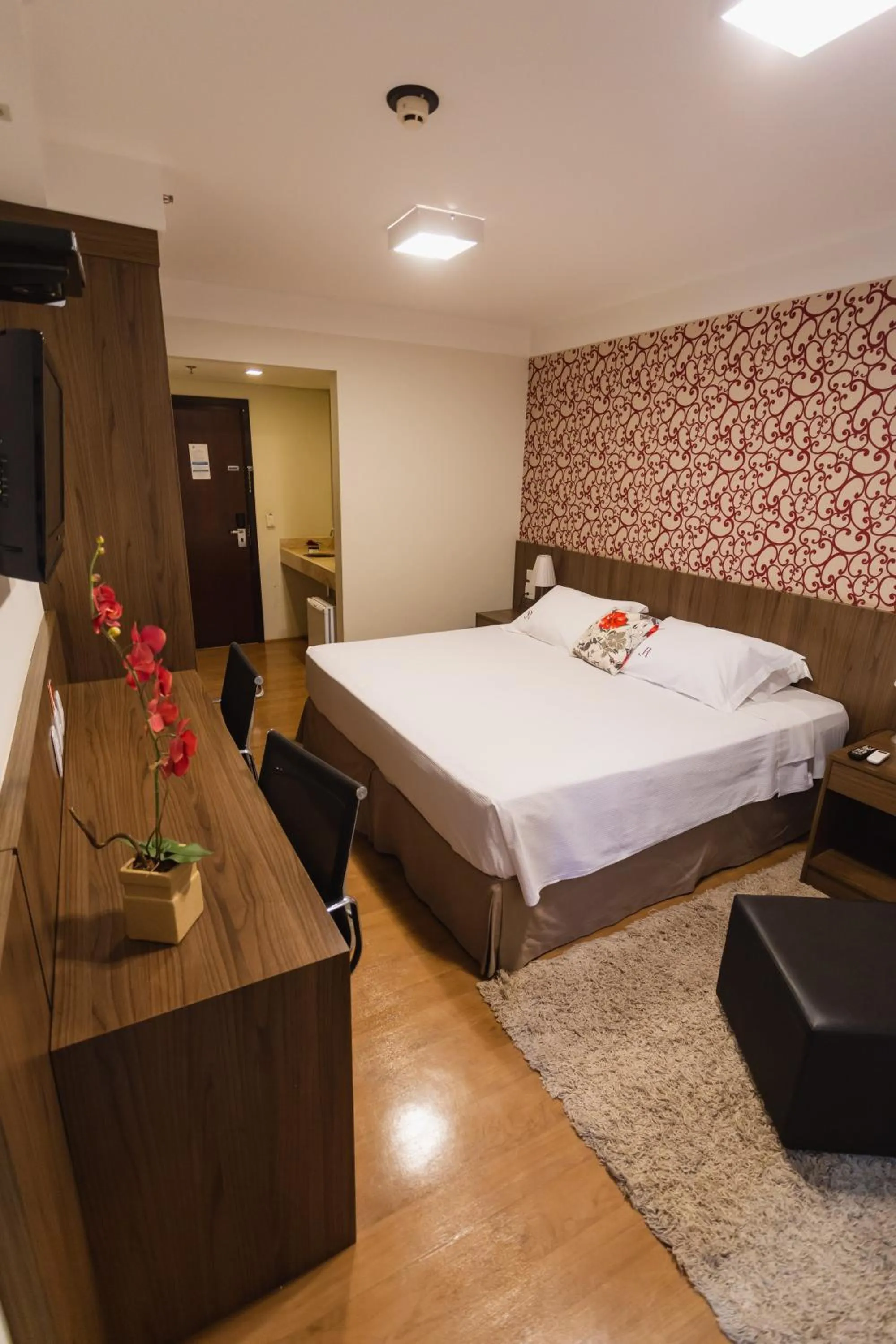 Bedroom, Bed in JR Hotel Ribeirão Preto