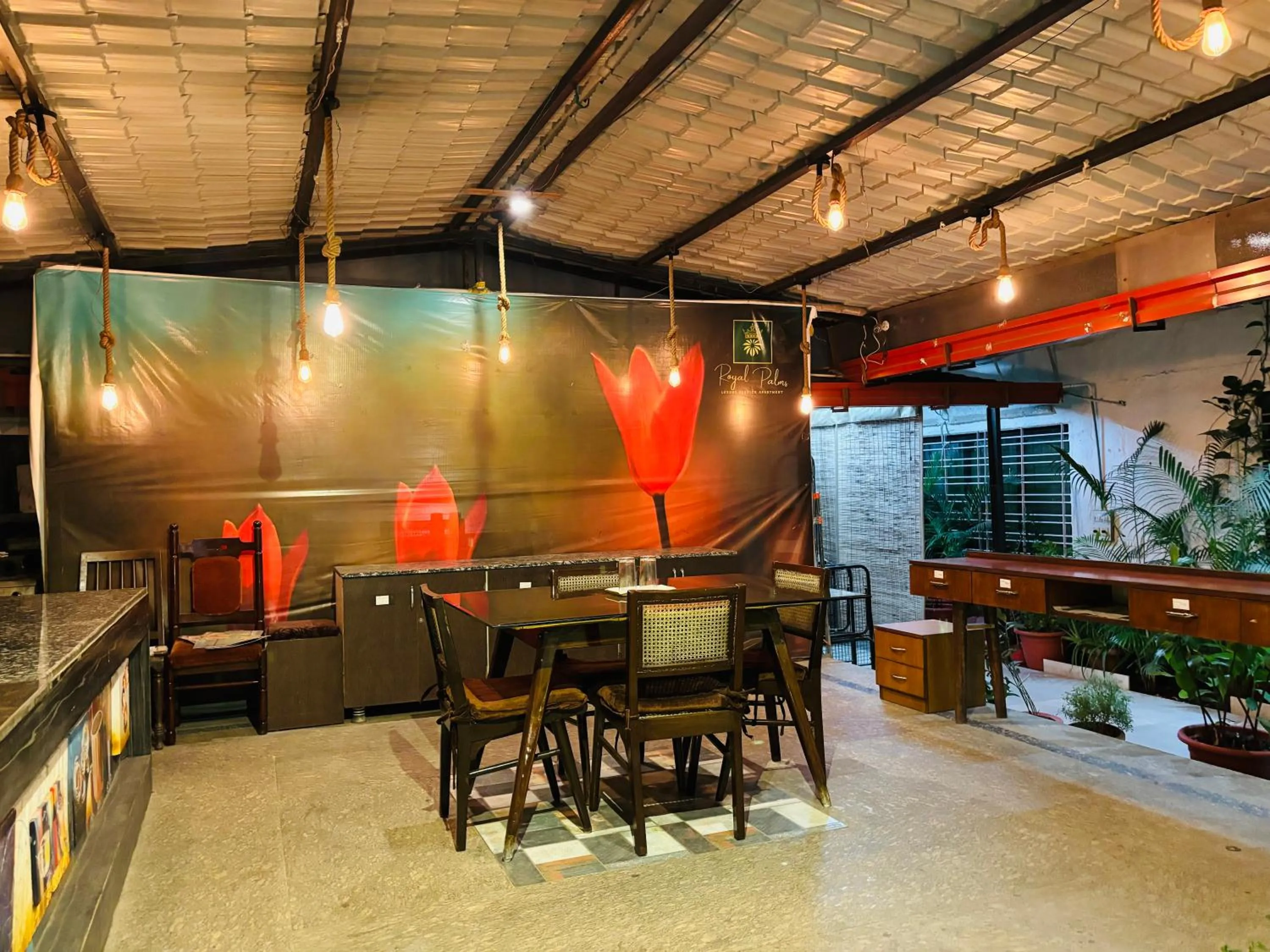 Patio in Royal Palms Luxury Service Apartment