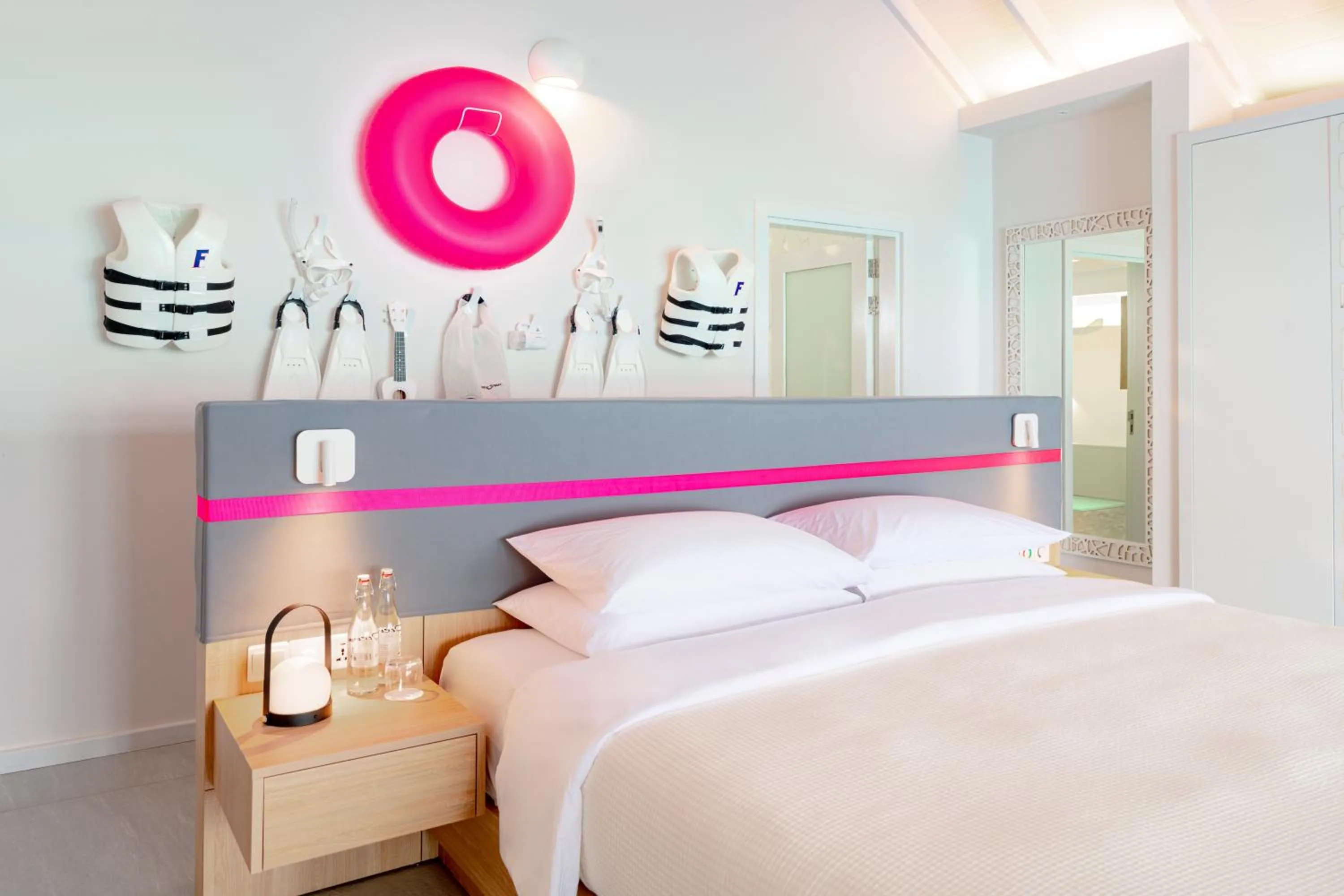 Bed in The Standard, Huruvalhi Maldives