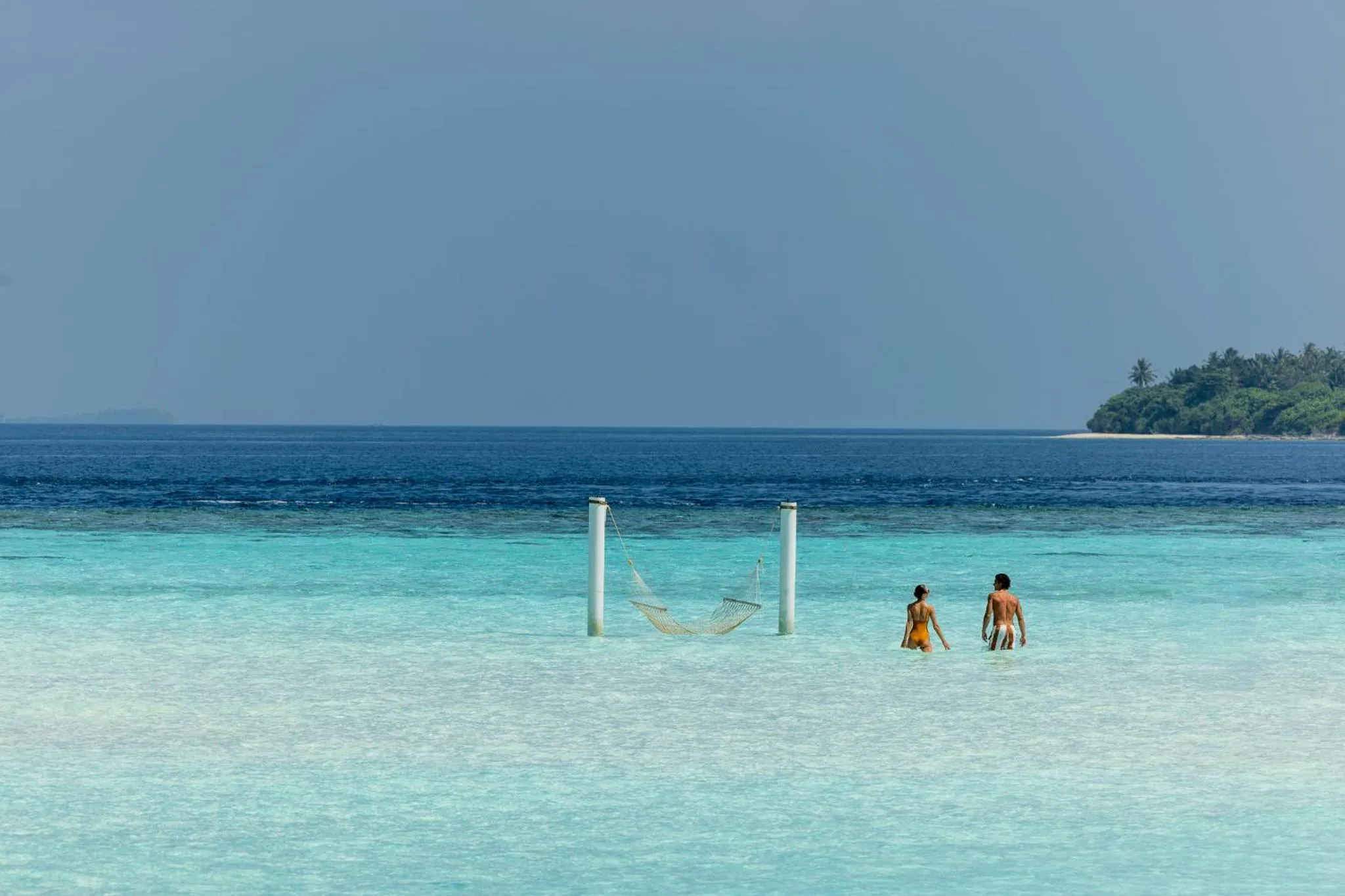 Beach in The Standard, Huruvalhi Maldives