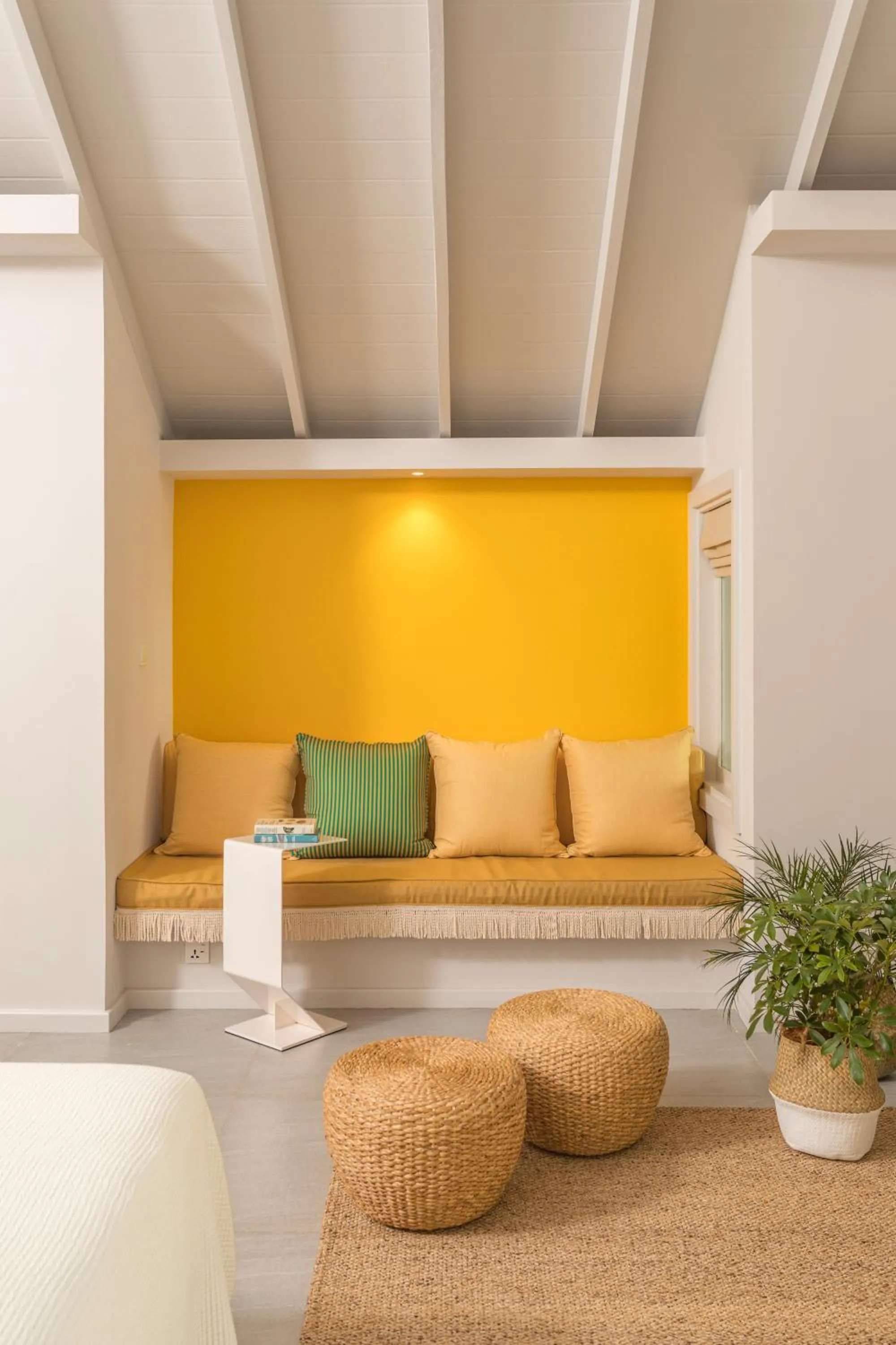 Seating area in The Standard, Huruvalhi Maldives