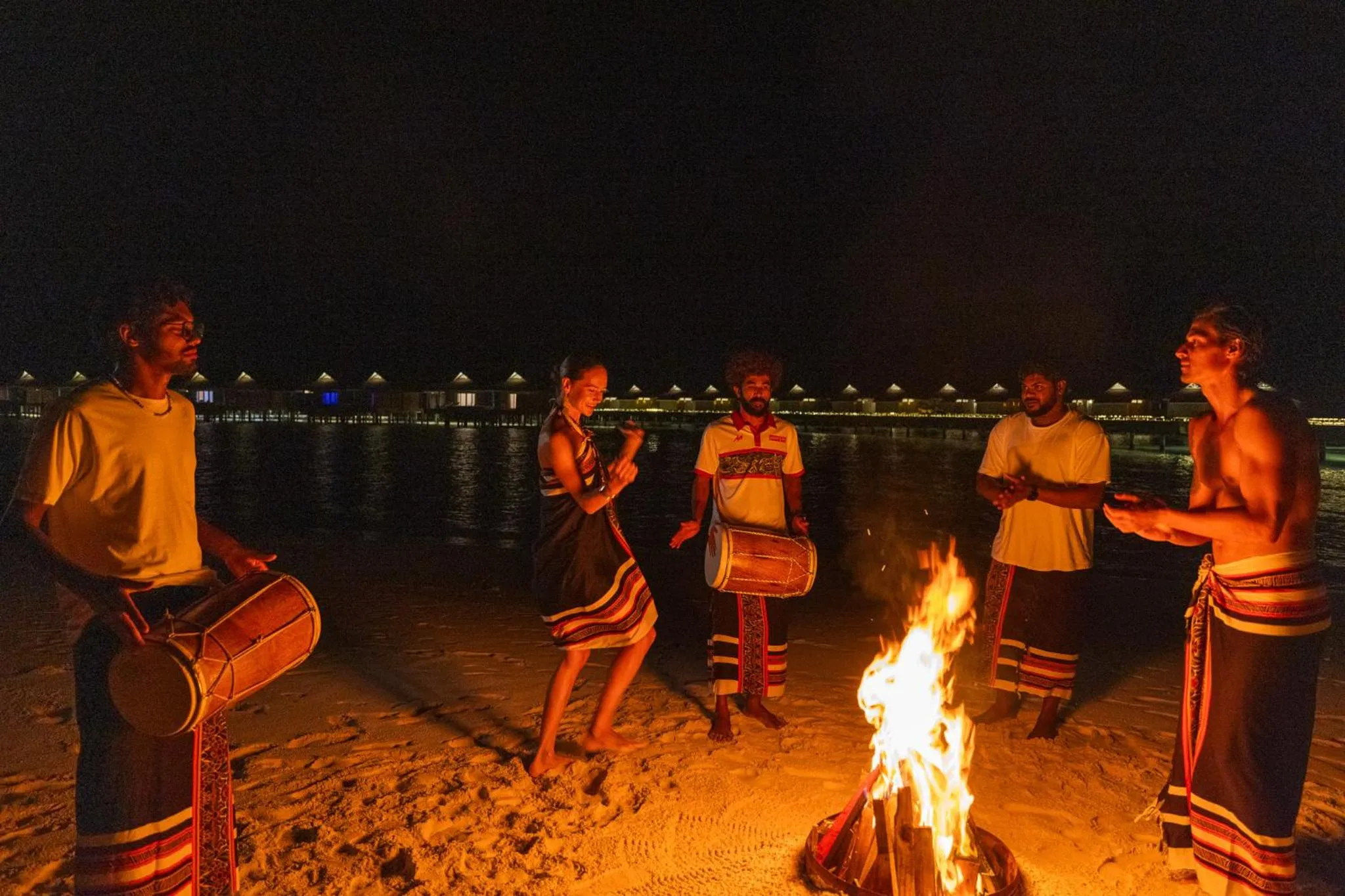 Evening entertainment in The Standard, Huruvalhi Maldives