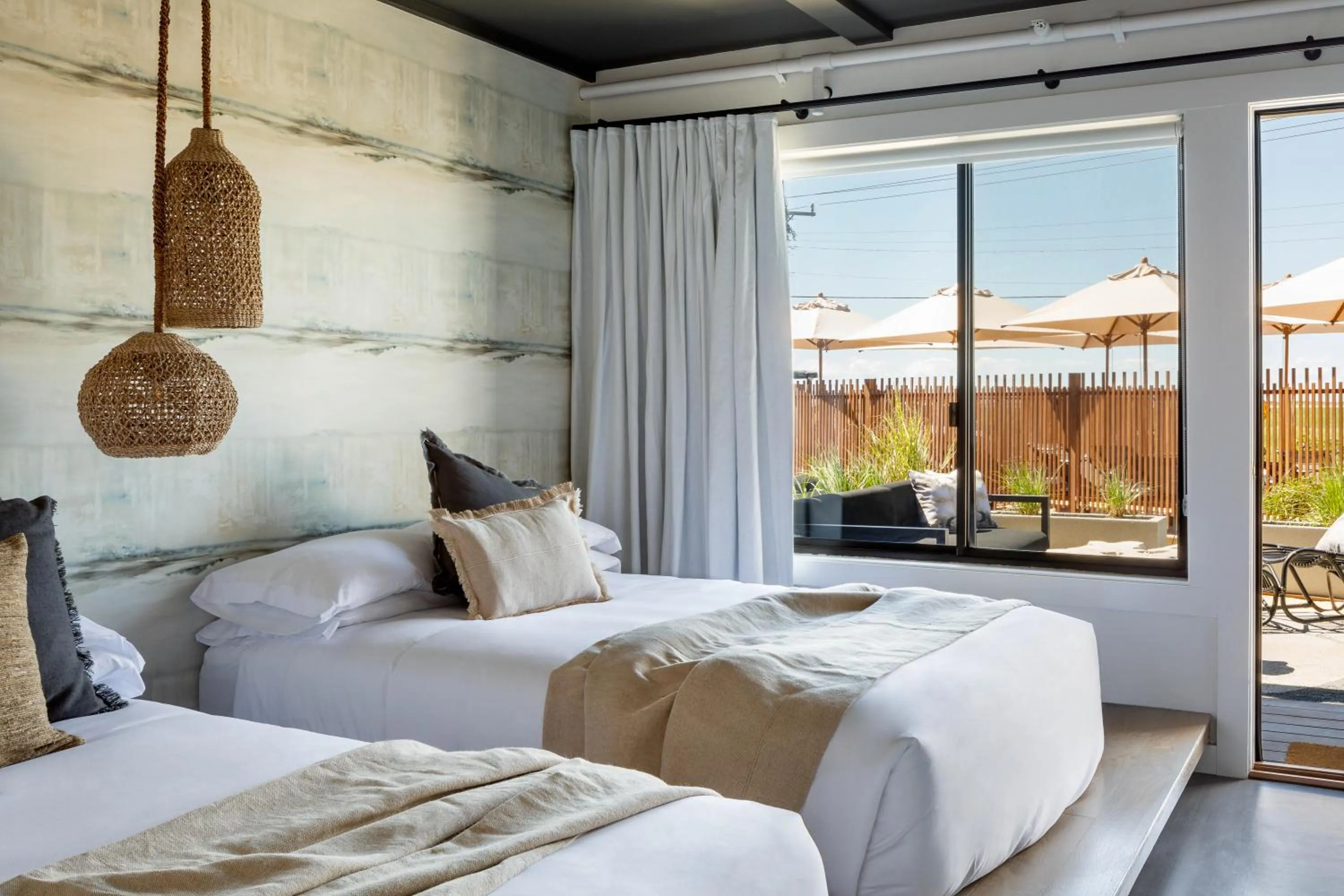 Bed in AWOL Hotel Provincetown