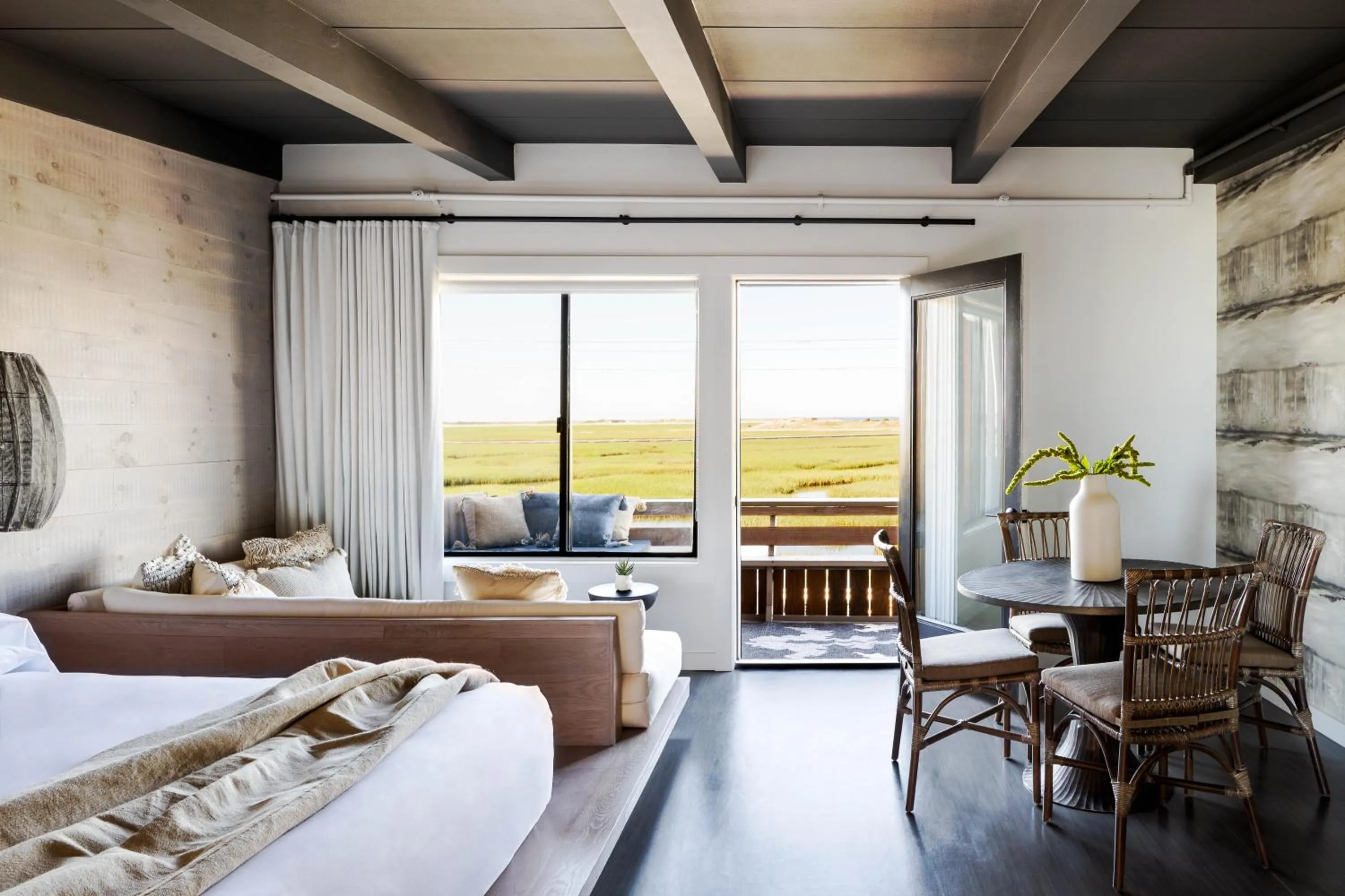 Bed in AWOL Hotel Provincetown