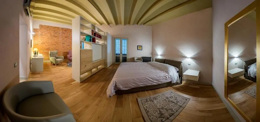 Bed in Cantine De Gregorio Suites