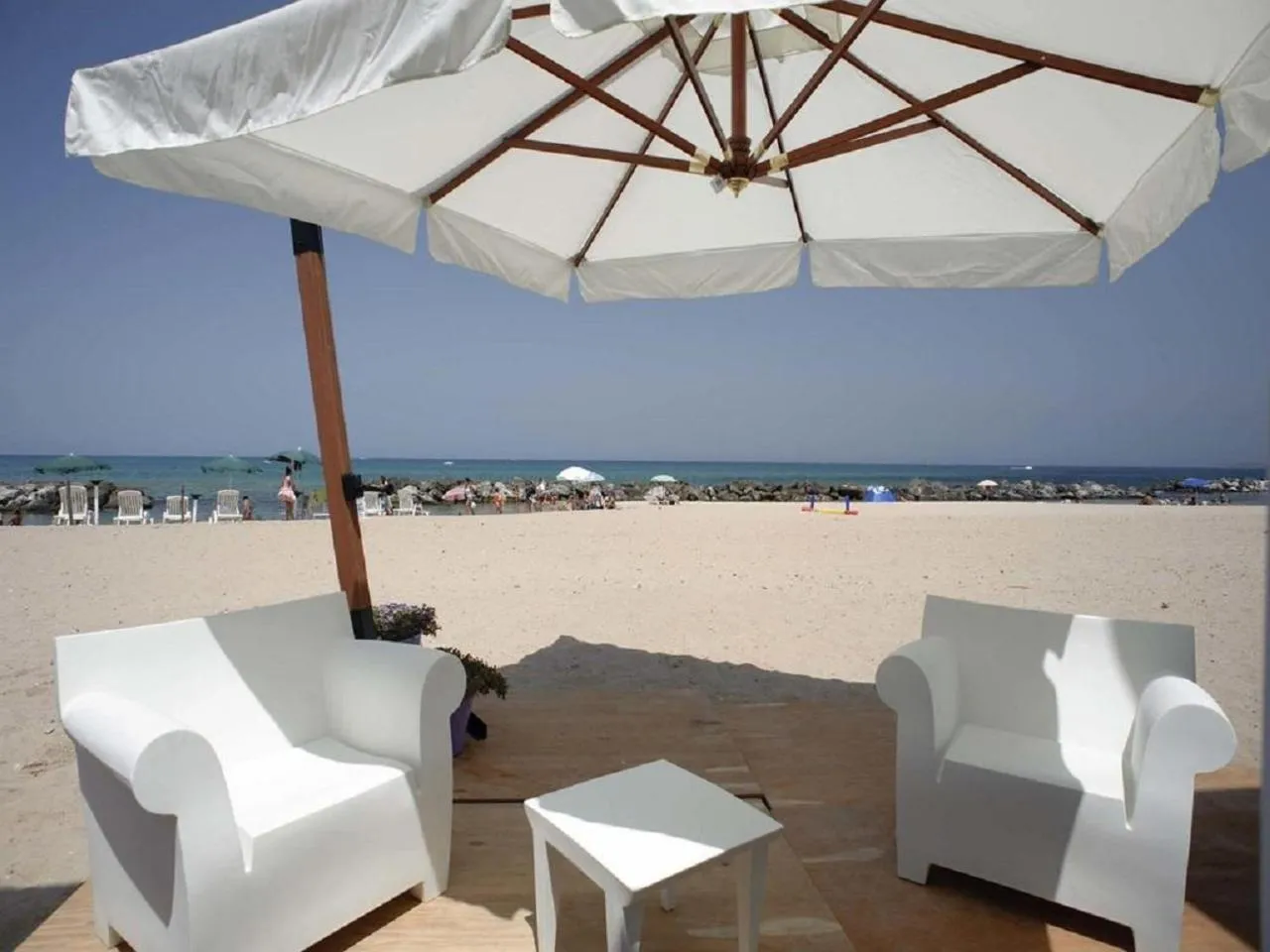 Patio in Amira Beach Villa by Le Dhome Sicily