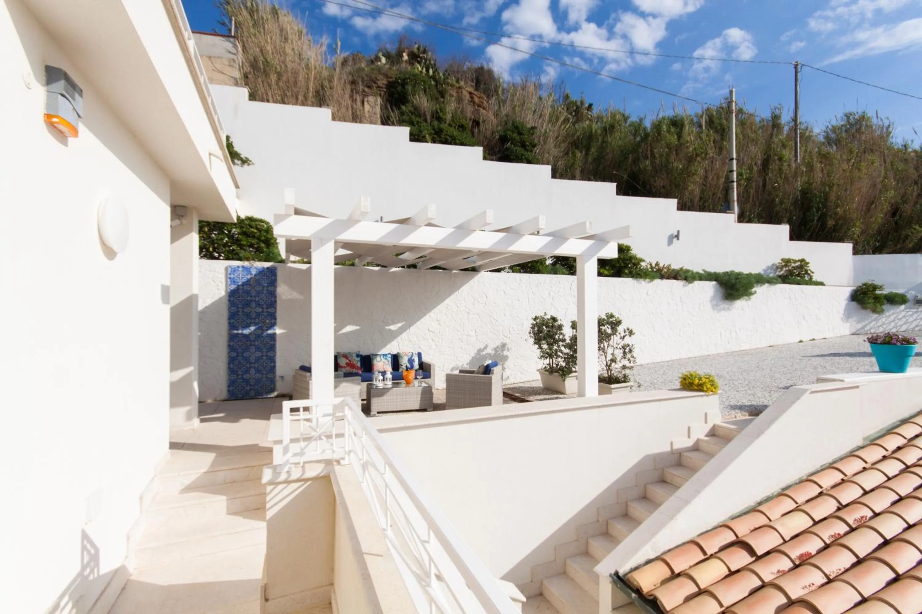 Patio in Amira Beach Villa by Le Dhome Sicily