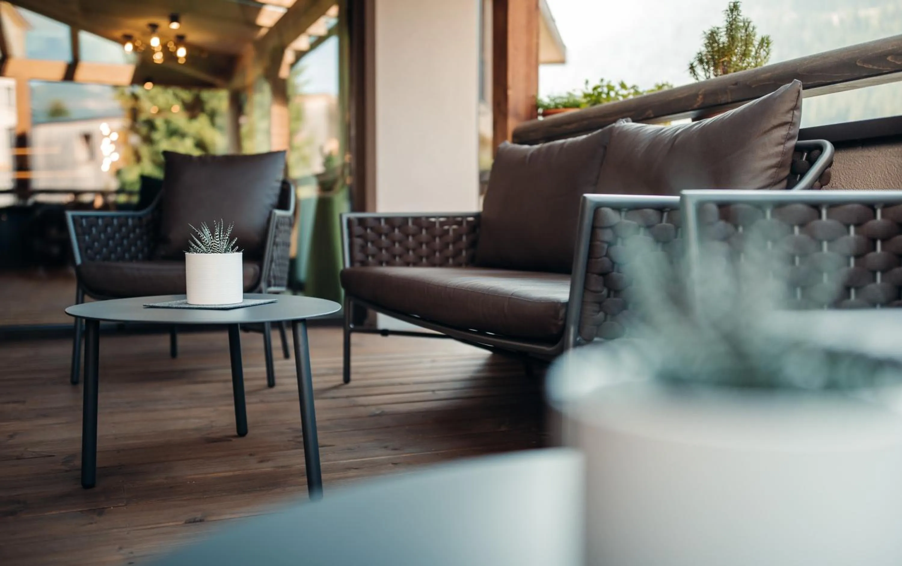 Balcony/Terrace in Plan Murin - Authentic Dolomites Hotel