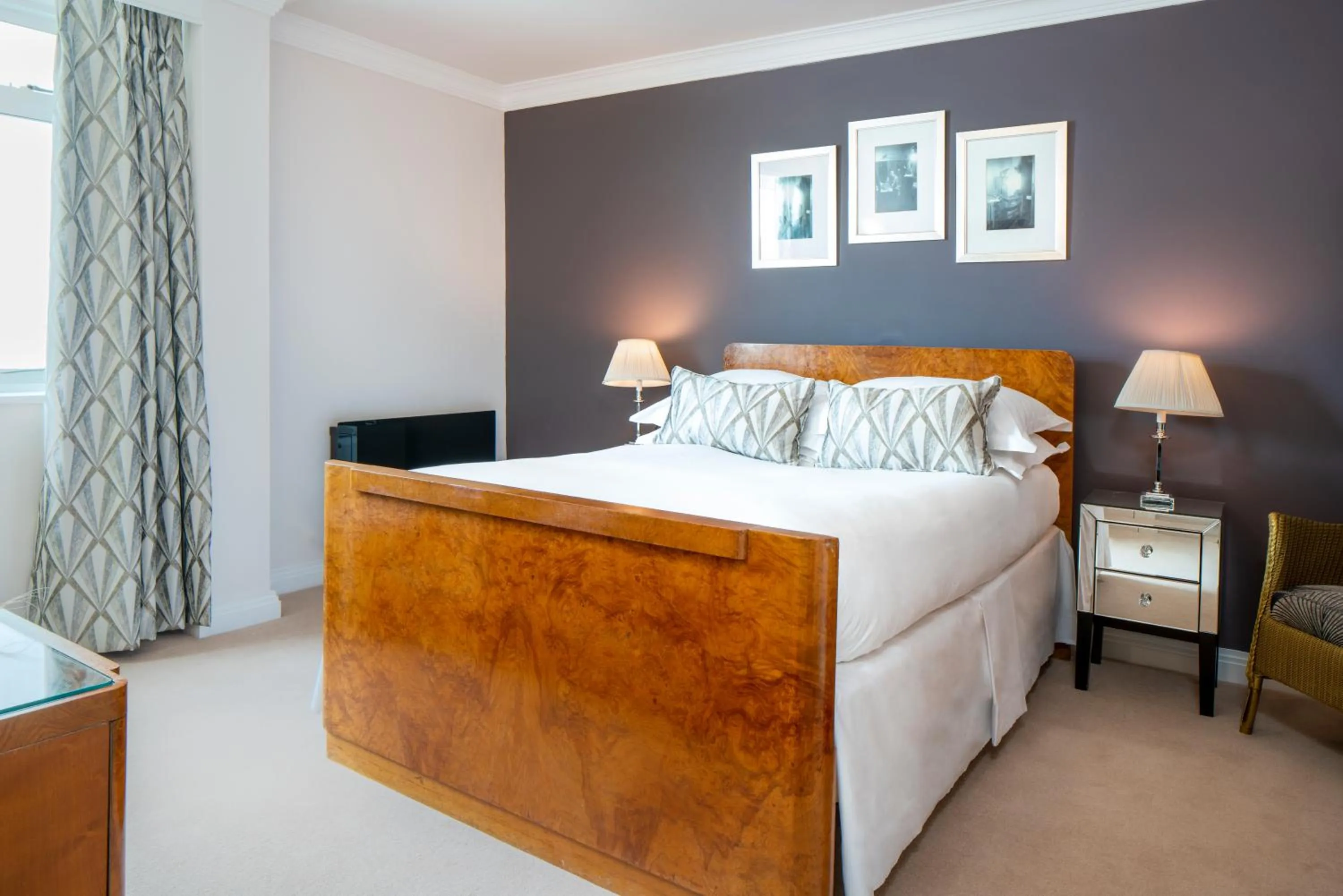 Bed in Burgh Island Hotel