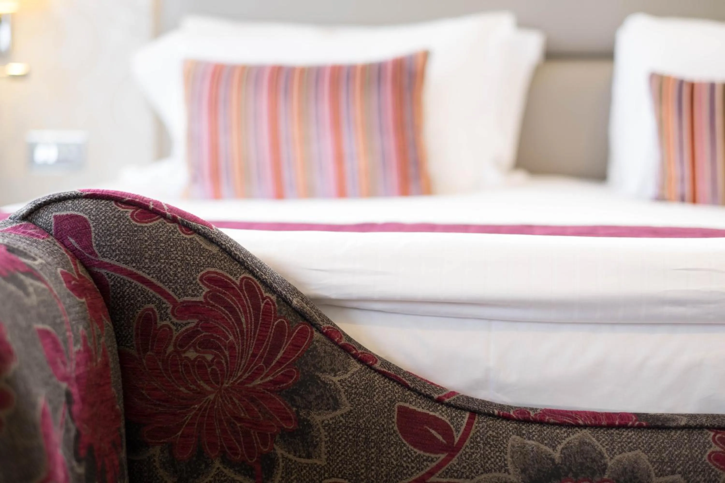 Decorative detail, Bed in The Pillar Hotel
