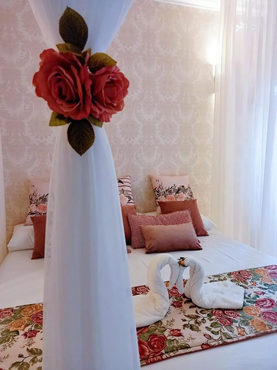 Bed in Hotel Pousada Chalé das Flores