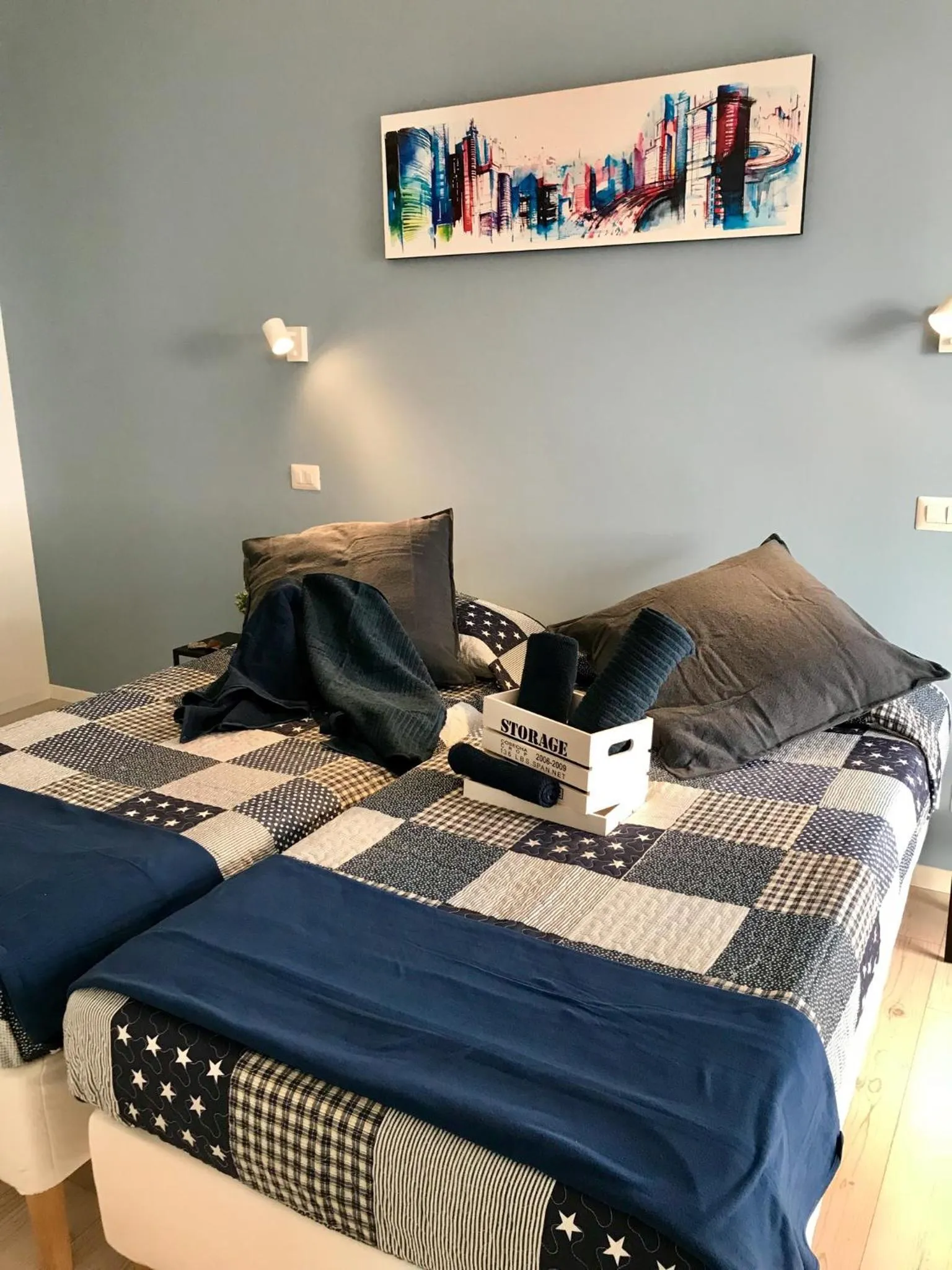 Bed in AzzurRomare Flat apartment