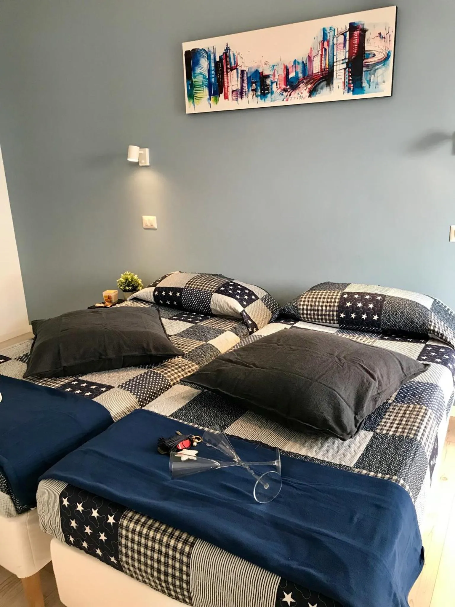 Bed in AzzurRomare Flat apartment