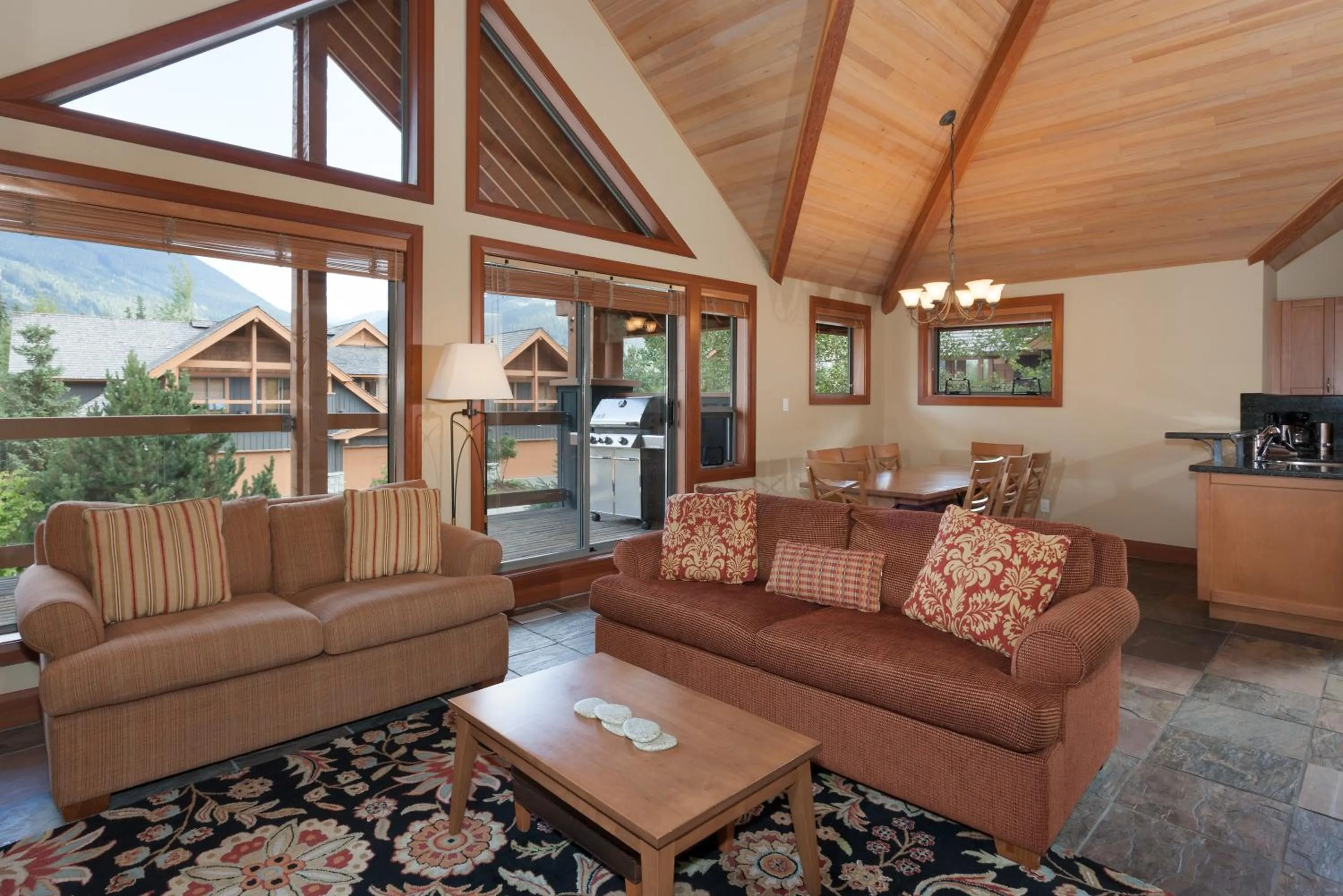 Living room in Montebello by Whistler Premier