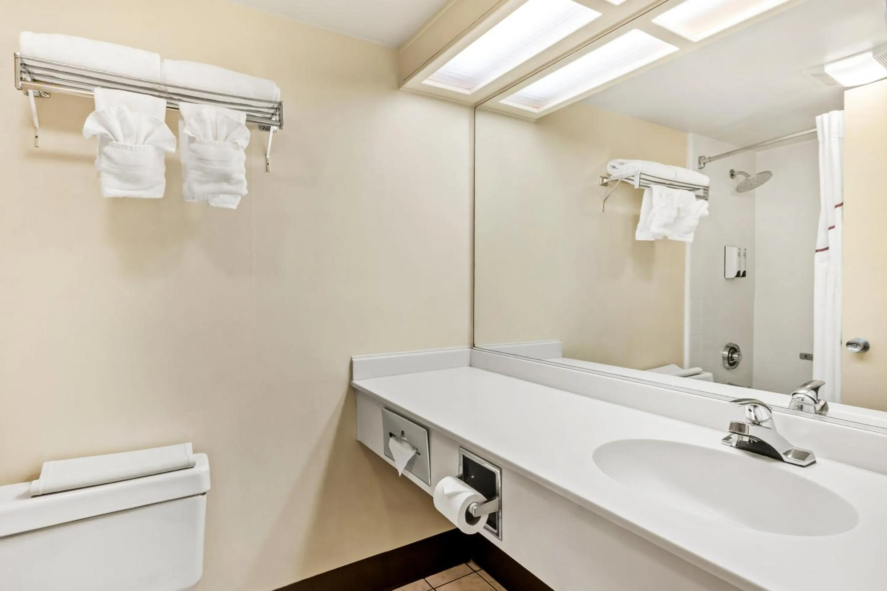 Bathroom in Red Roof Inn Yuba City Bonanza - Marysville