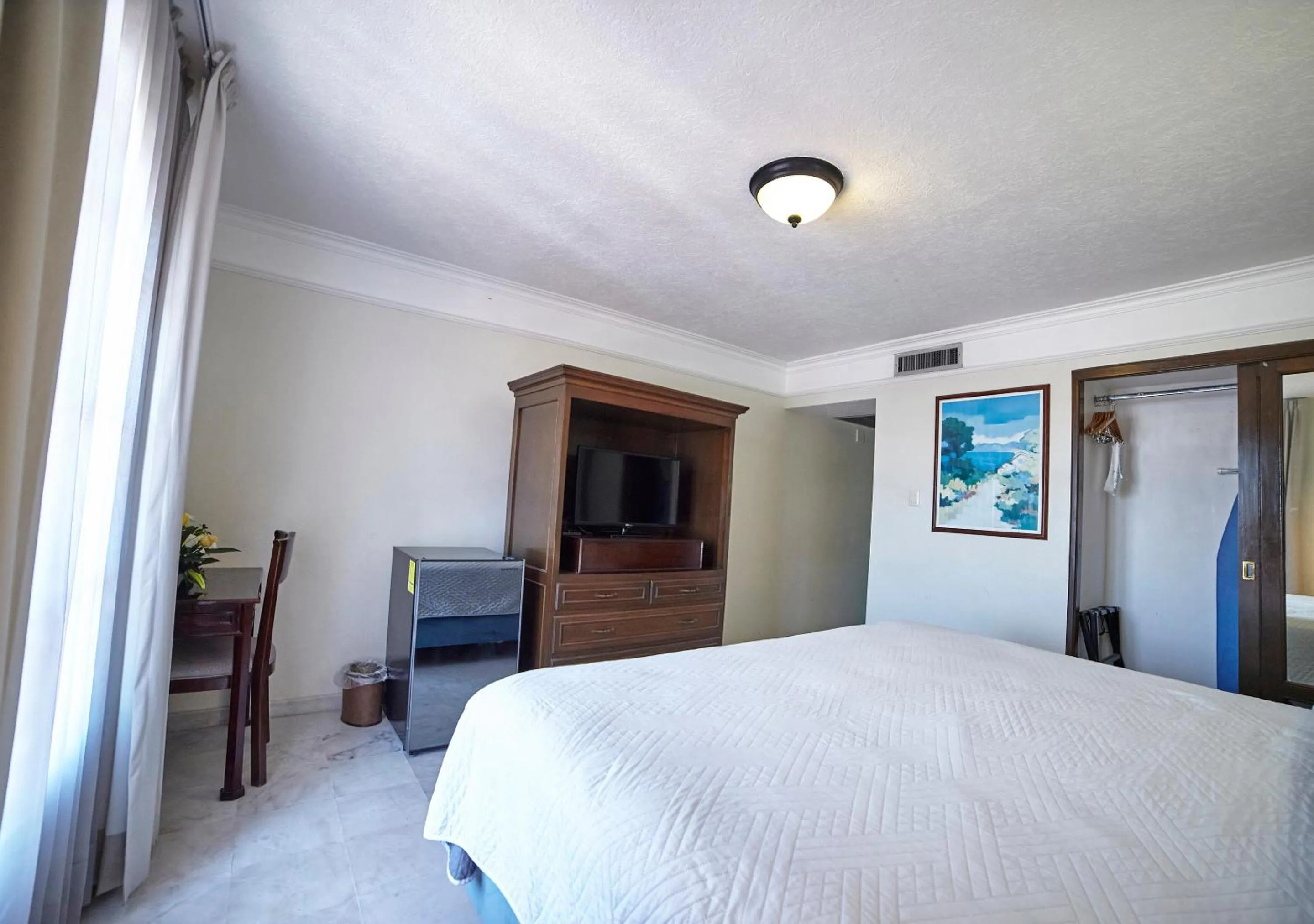 Bed in Hotel Francis Drake