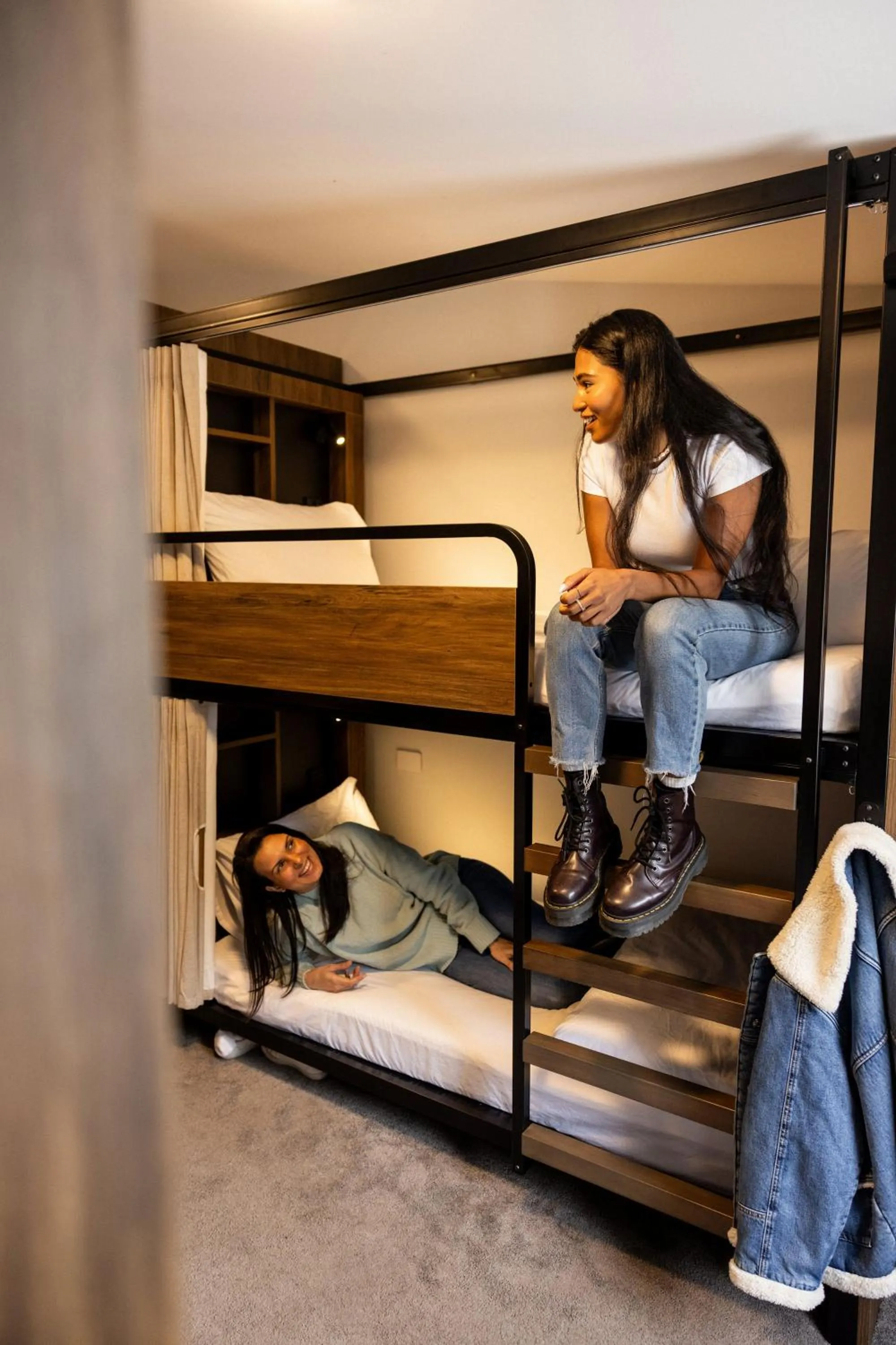 Photo of the whole room, Bed in Haka House Queenstown Lakefront