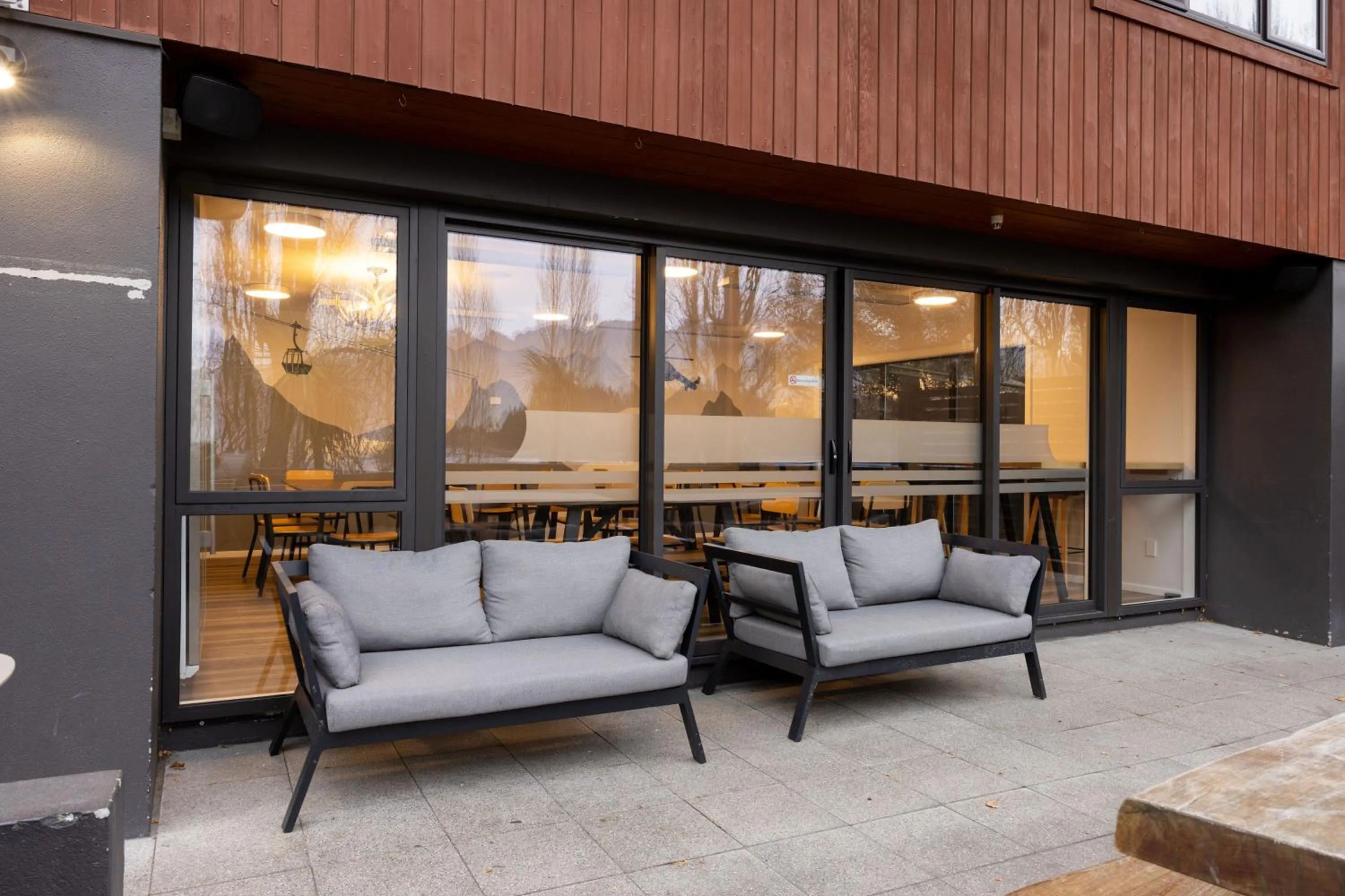 Patio in Haka House Queenstown Lakefront