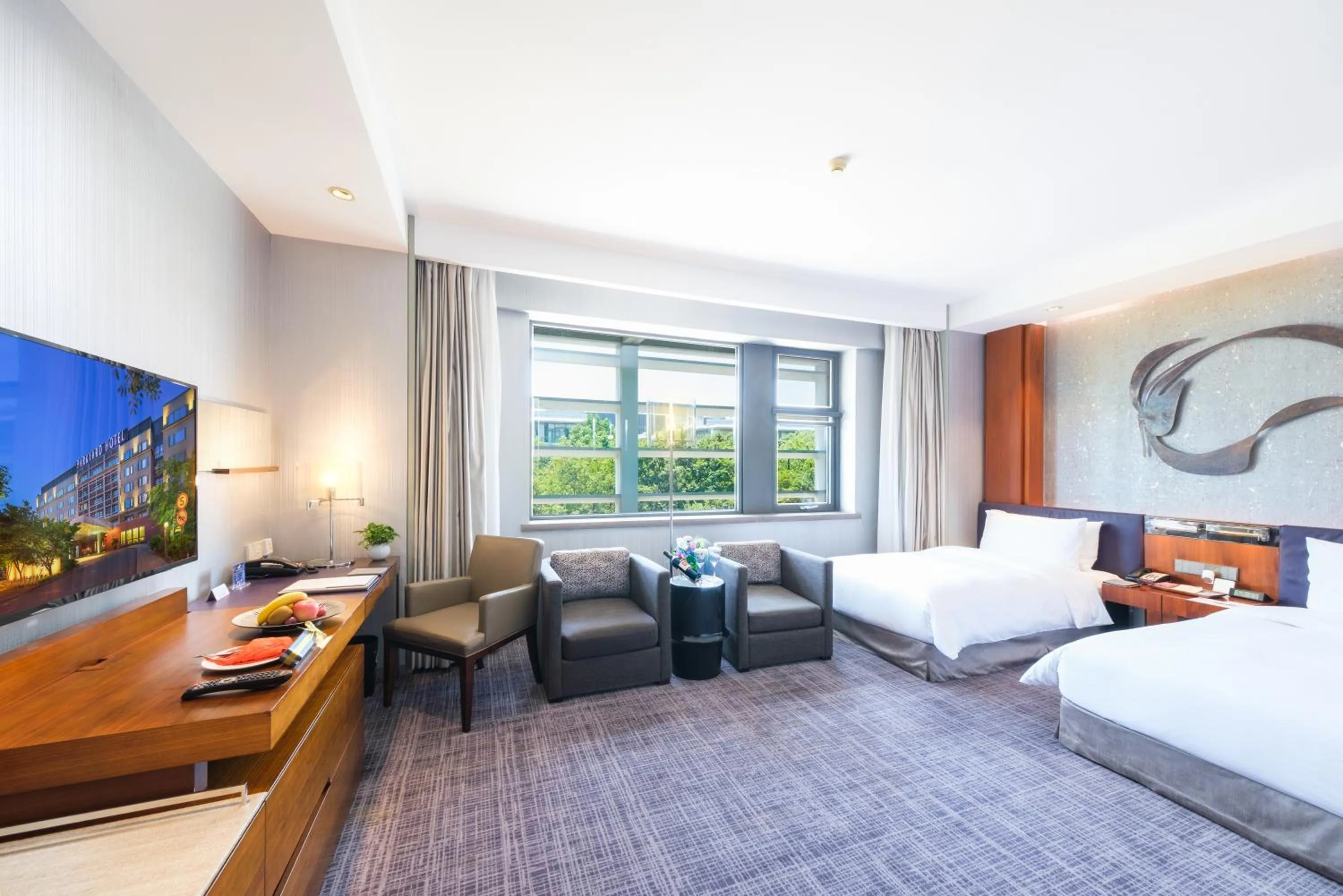 Bed in Shanghai Zhangjiang Parkyard Hotel