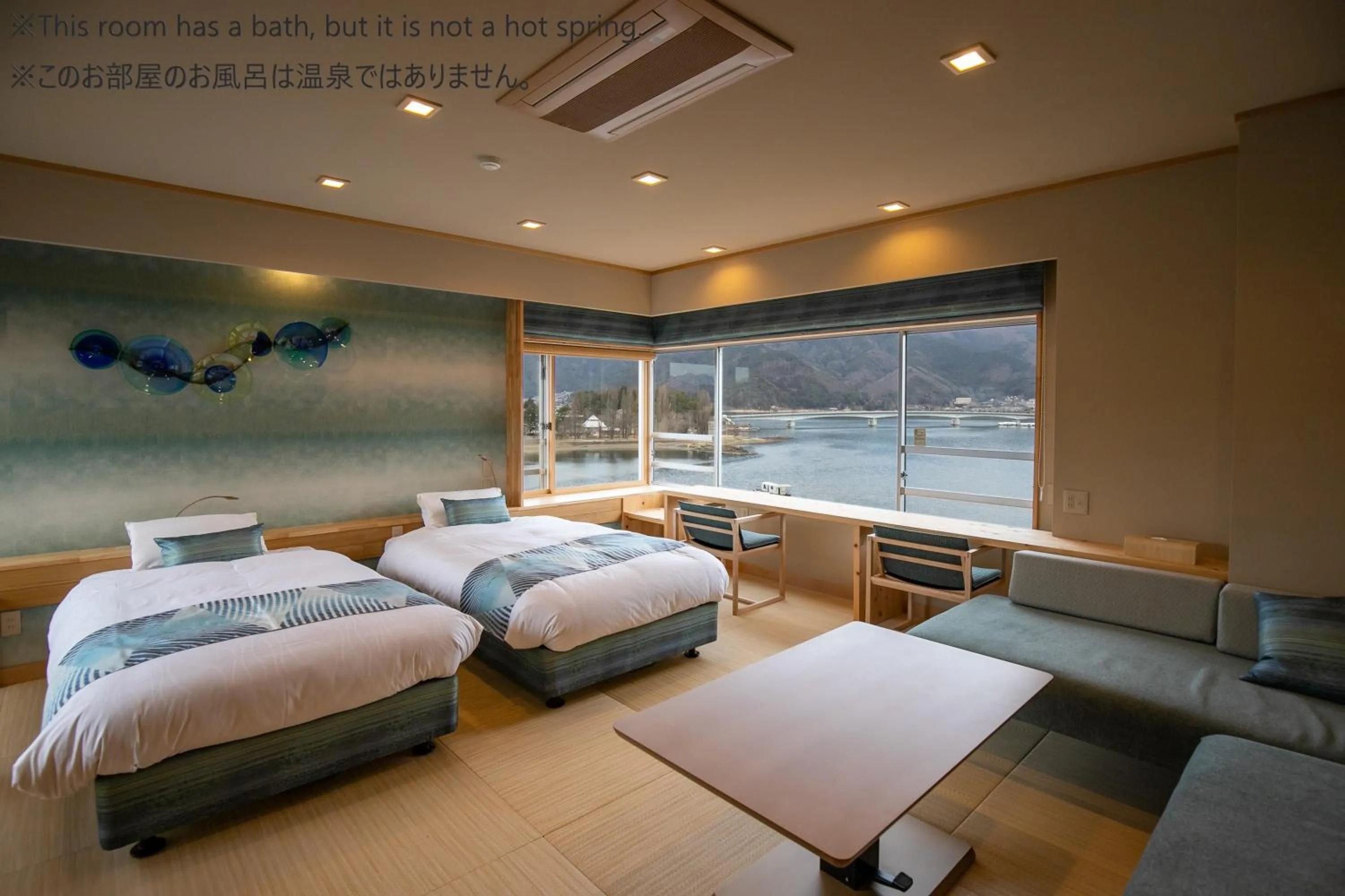 Photo of the whole room, Bed in Fuji Lake Hotel