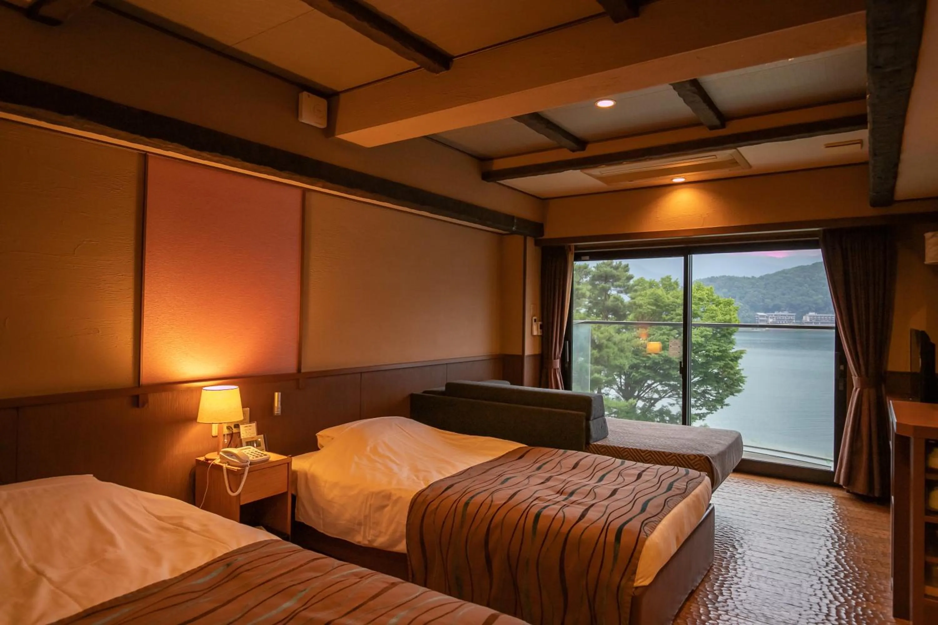 Photo of the whole room, Bed in Fuji Lake Hotel