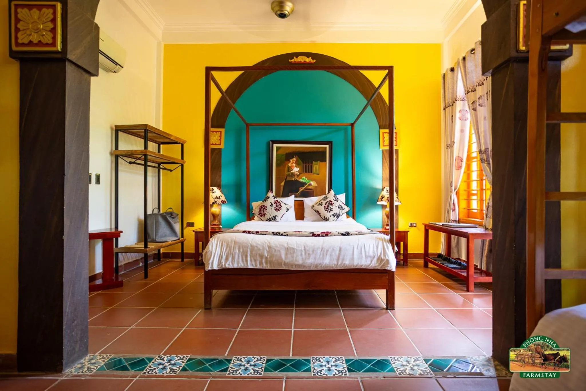 Bed in Phong Nha Farmstay