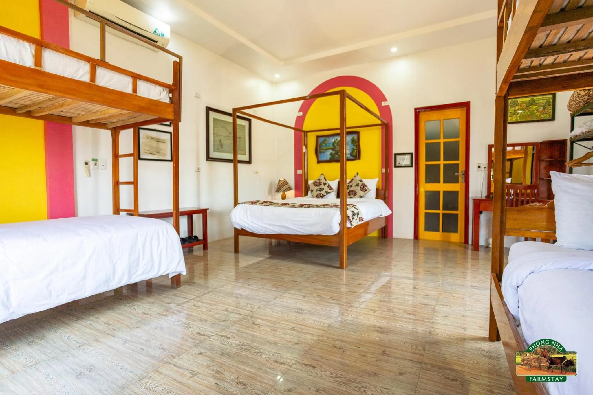 Bed in Phong Nha Farmstay