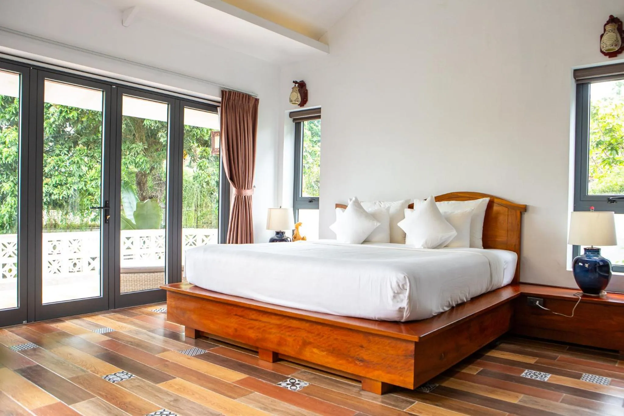 Bed in Phong Nha Farmstay