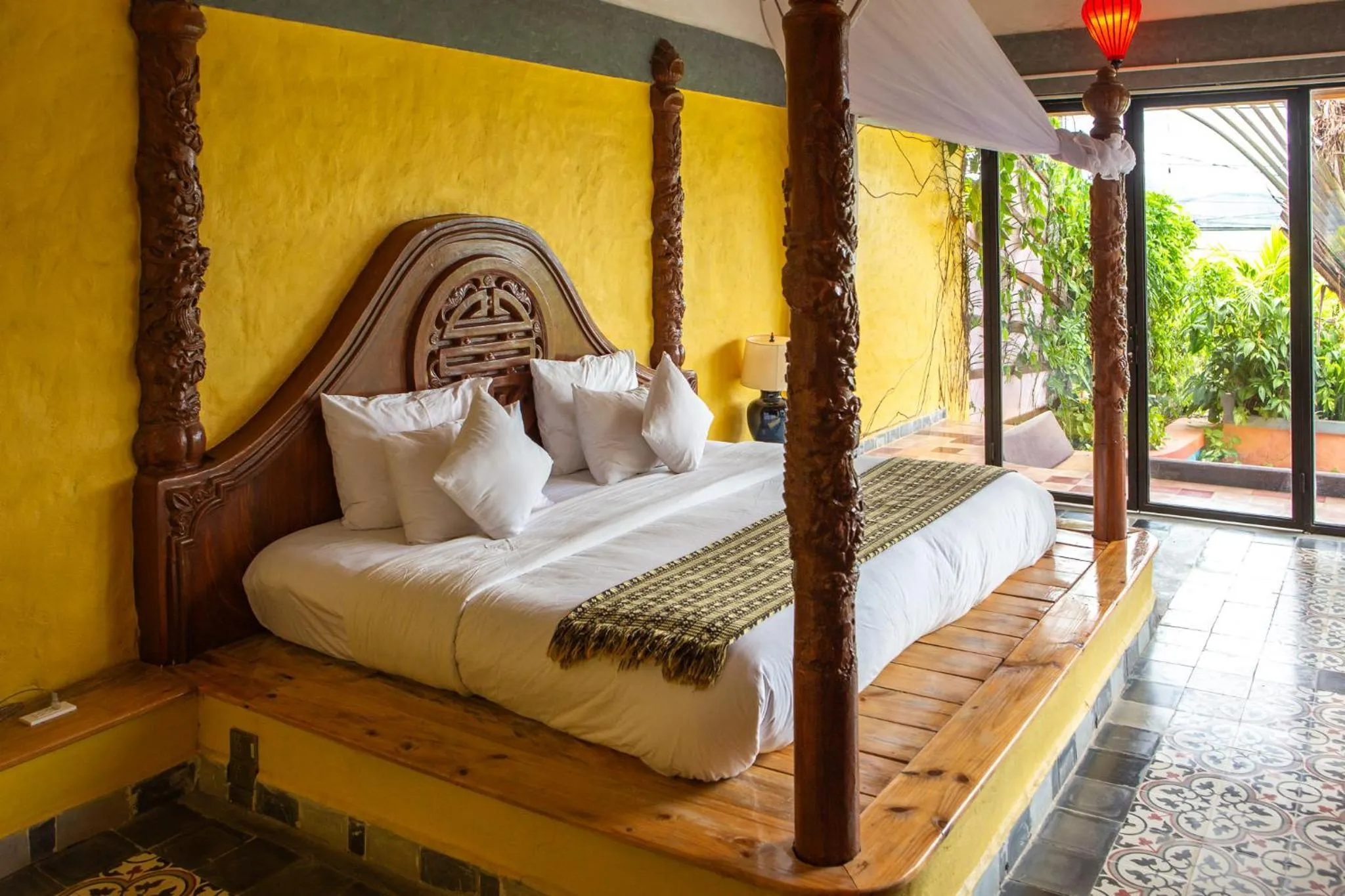 Bed in Phong Nha Farmstay