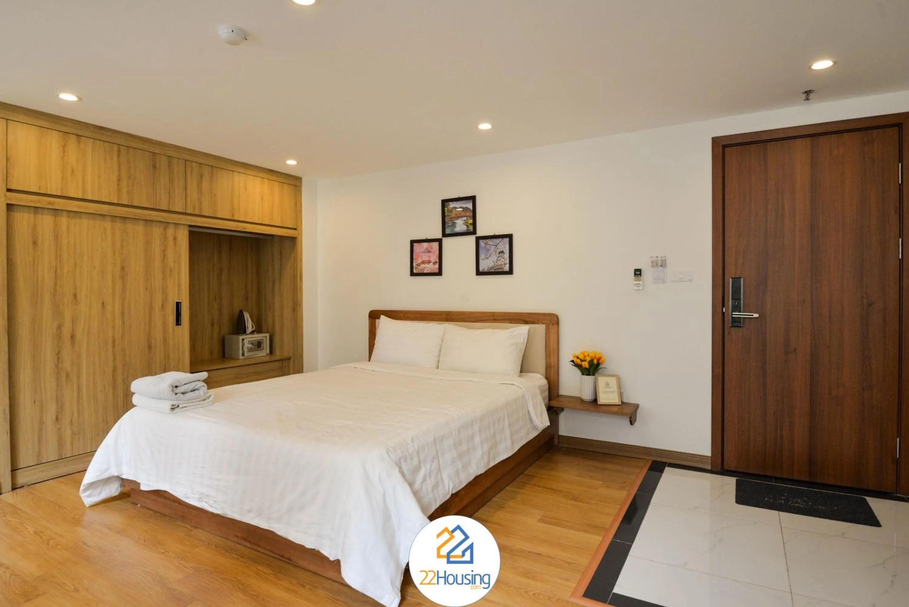TV and multimedia, Bed in 22Housing luxury Hotel & Residence 39 Linh Lang