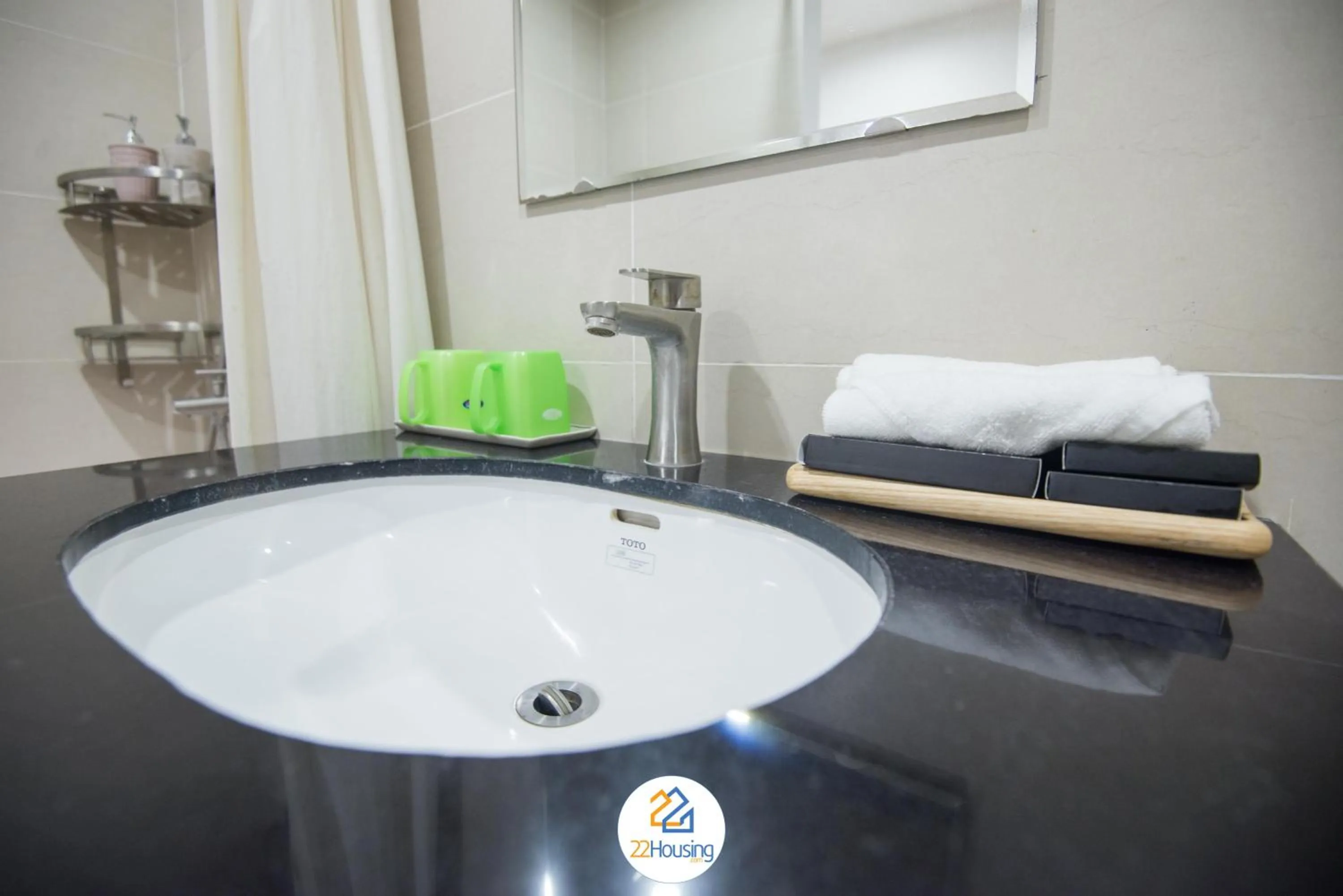 Bathroom in 22Housing luxury Hotel & Residence 39 Linh Lang