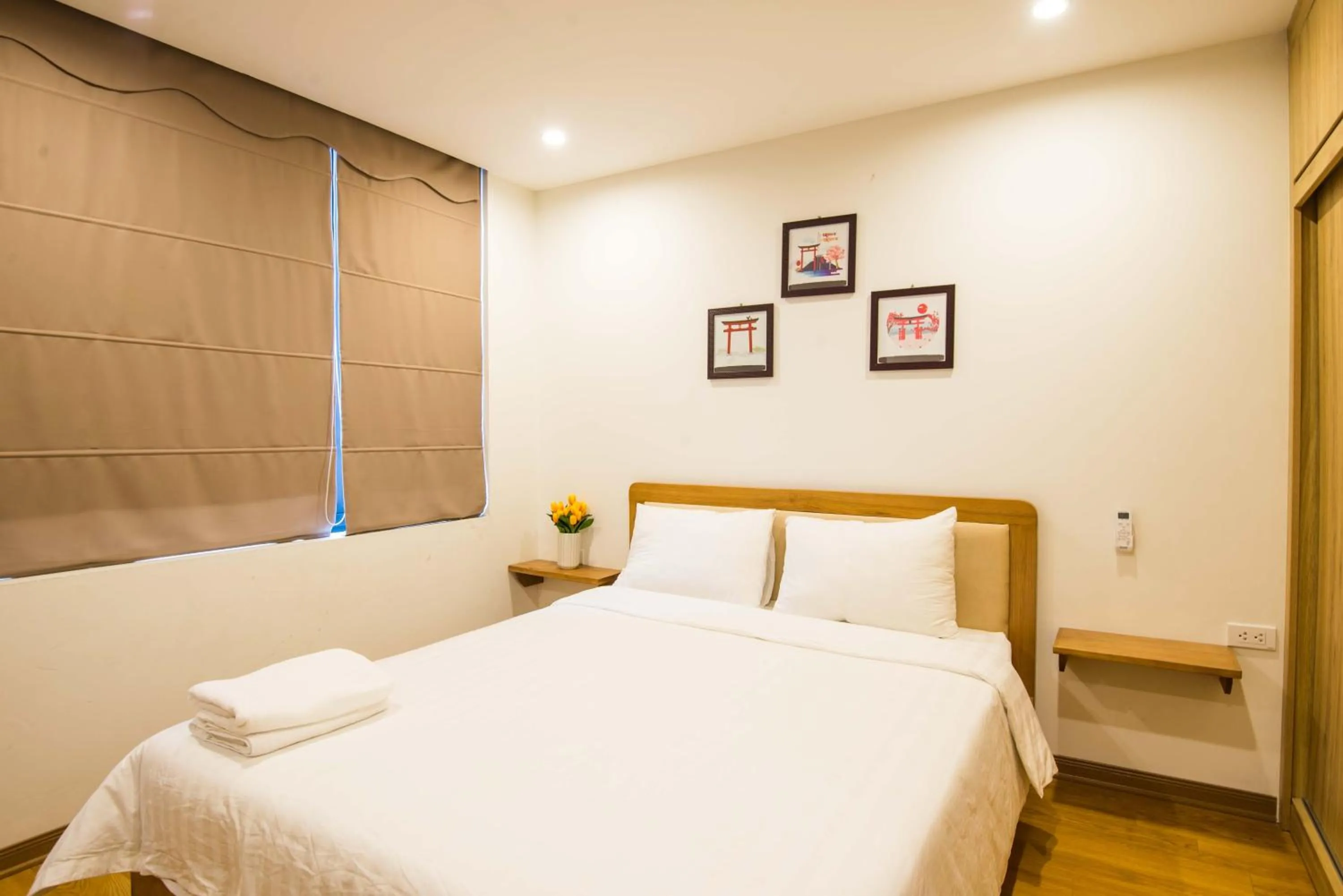 Bed in 22Housing luxury Hotel & Residence 39 Linh Lang