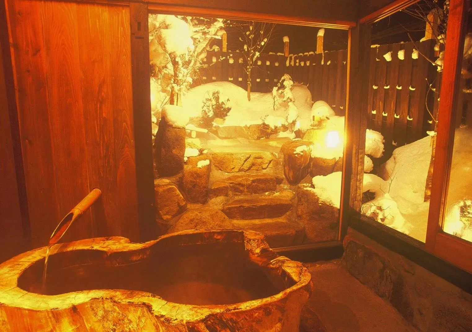 Hot Spring Bath in Onyado Hisui