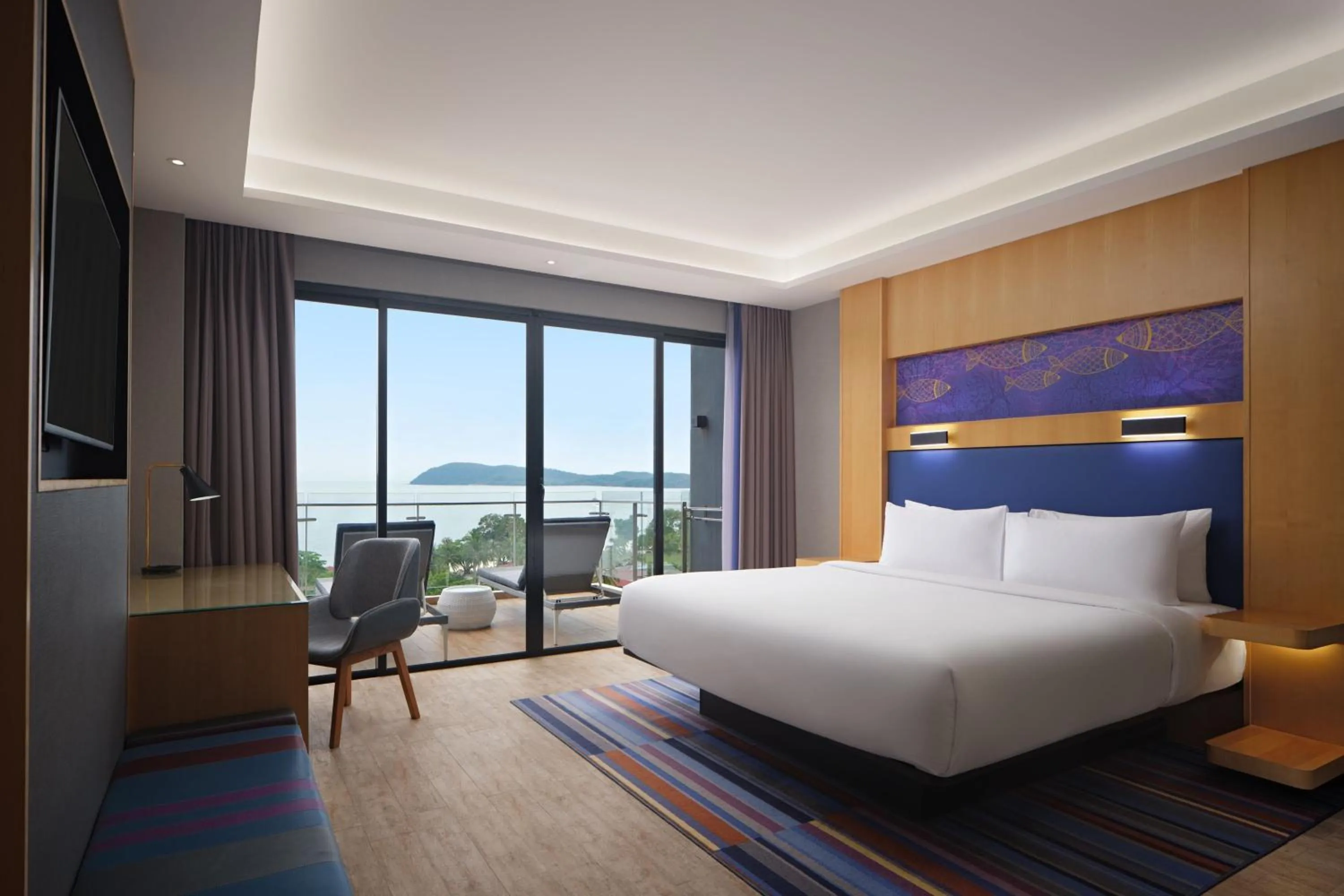 Photo of the whole room, Bed in Aloft Langkawi Pantai Tengah