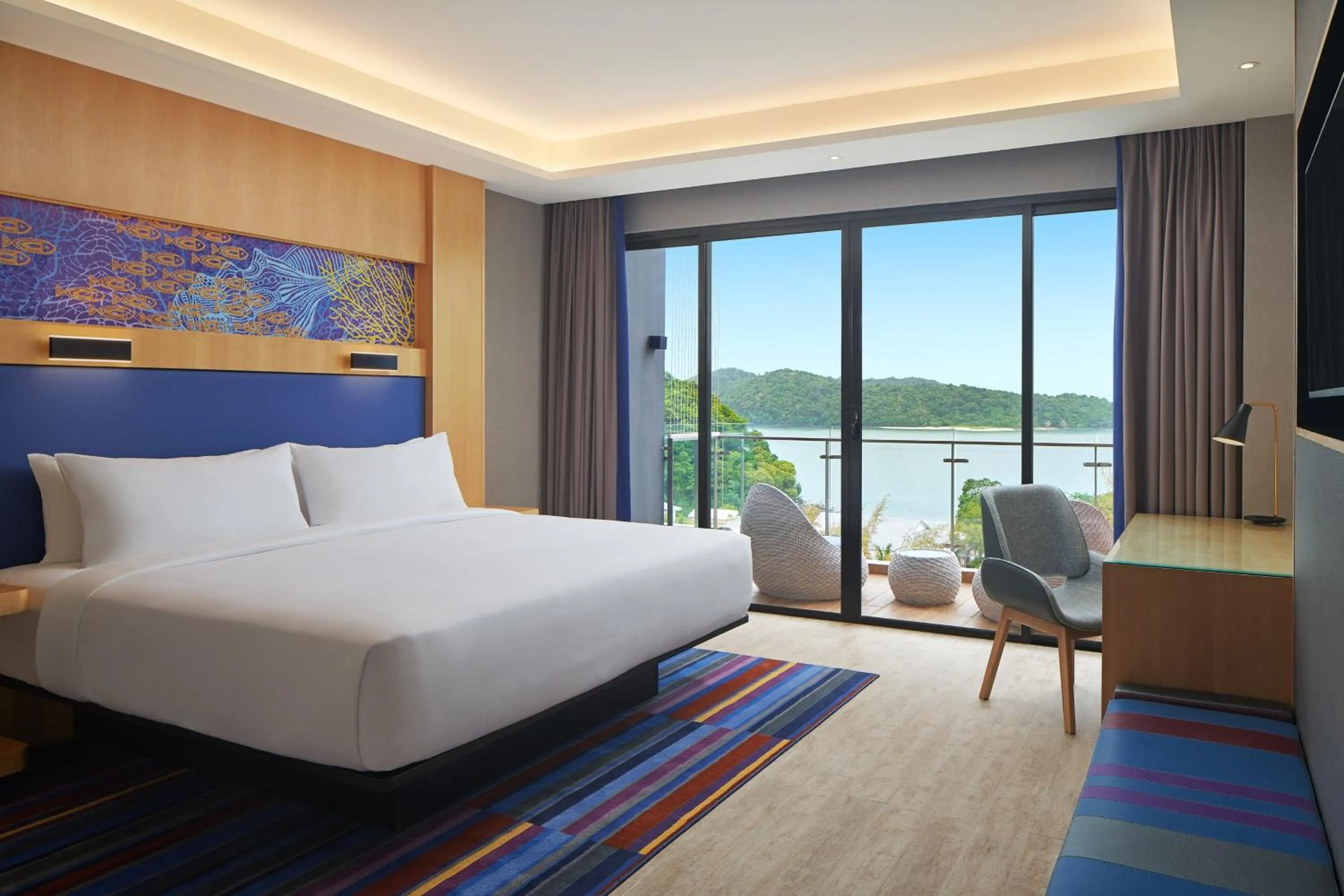 Photo of the whole room, Bed in Aloft Langkawi Pantai Tengah