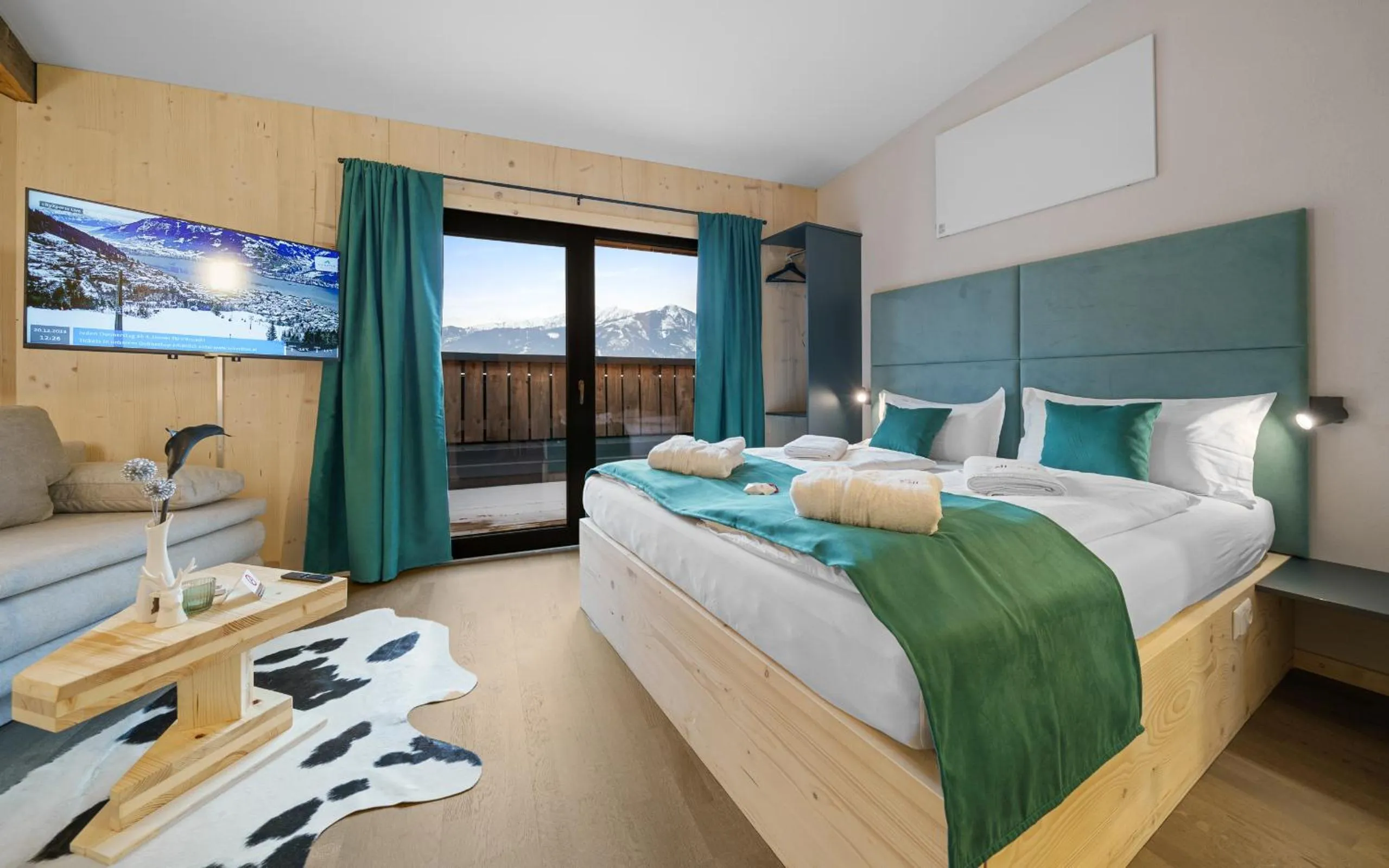 Natural landscape, Bed in Aparthotel Zell am See (Contactless Check-In)