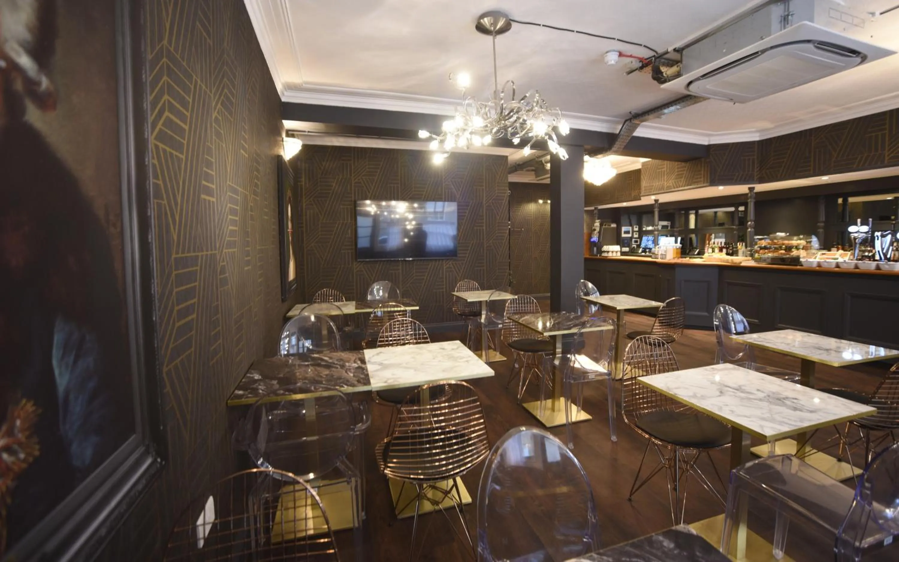 Seating area in The Pack And Carriage London