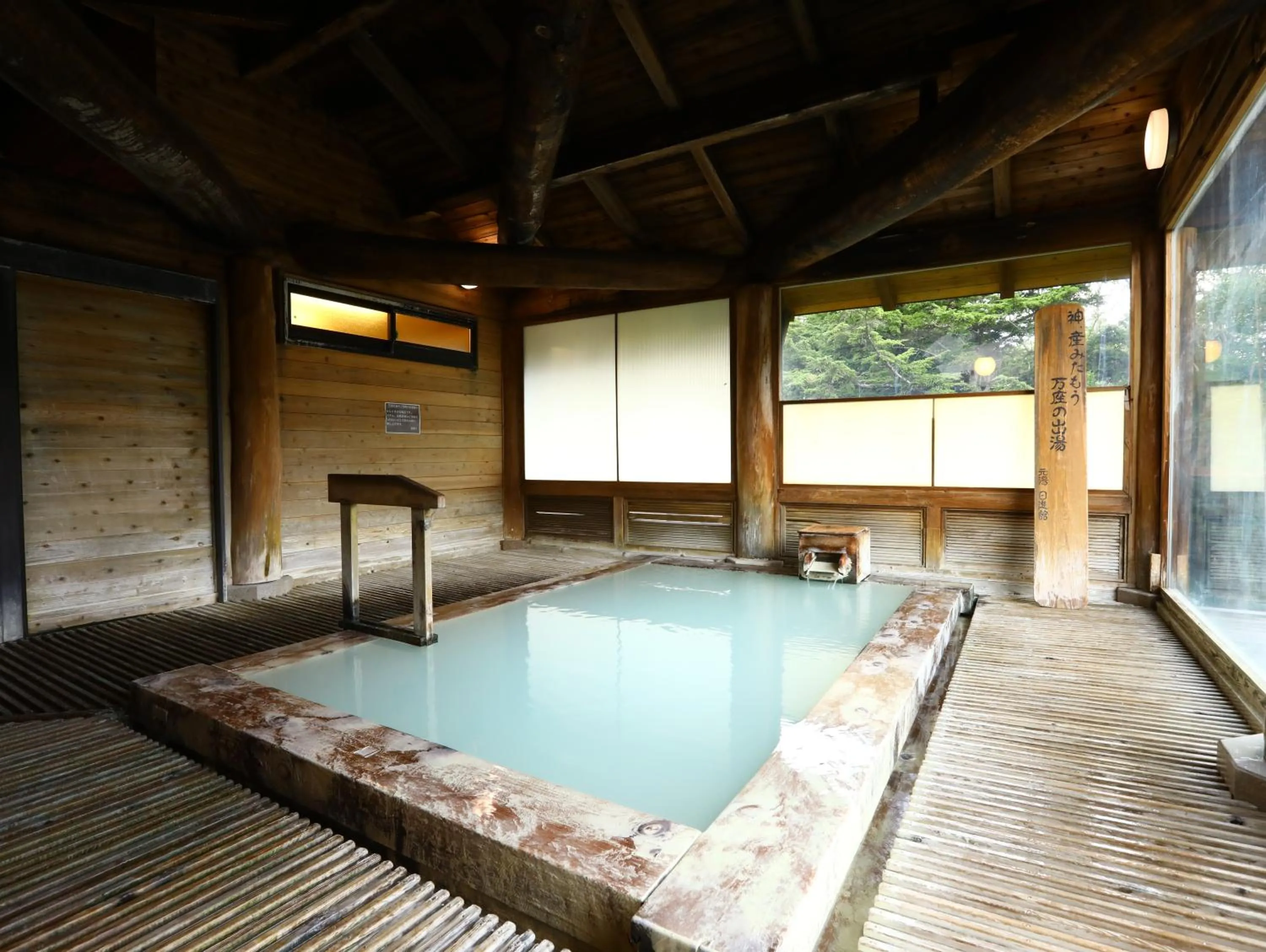 Hot Spring Bath in Manza Onsen Nisshinkan