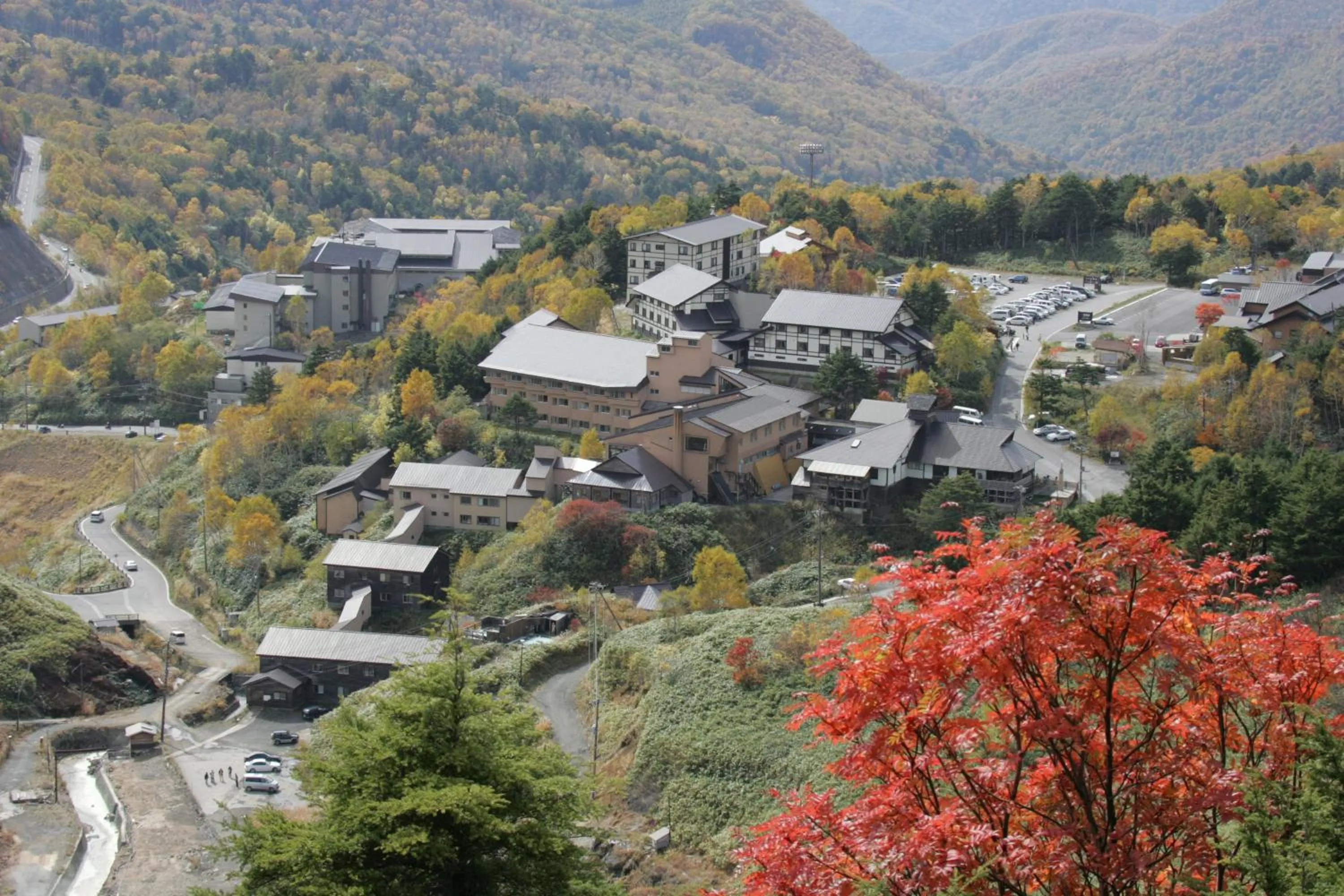 Property building in Manza Onsen Nisshinkan
