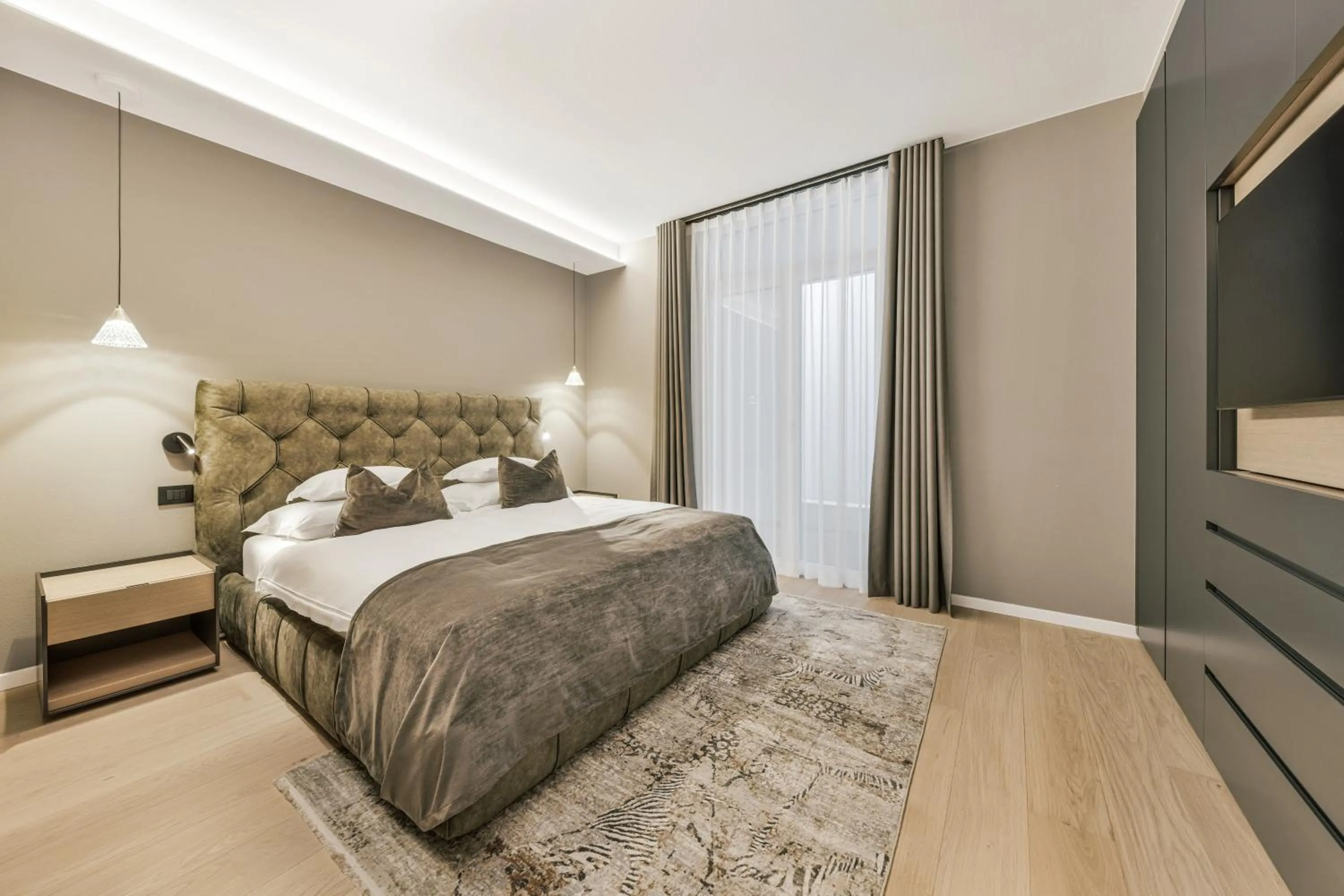 Bedroom, Bed in Quellenhof Luxury Resort Lazise