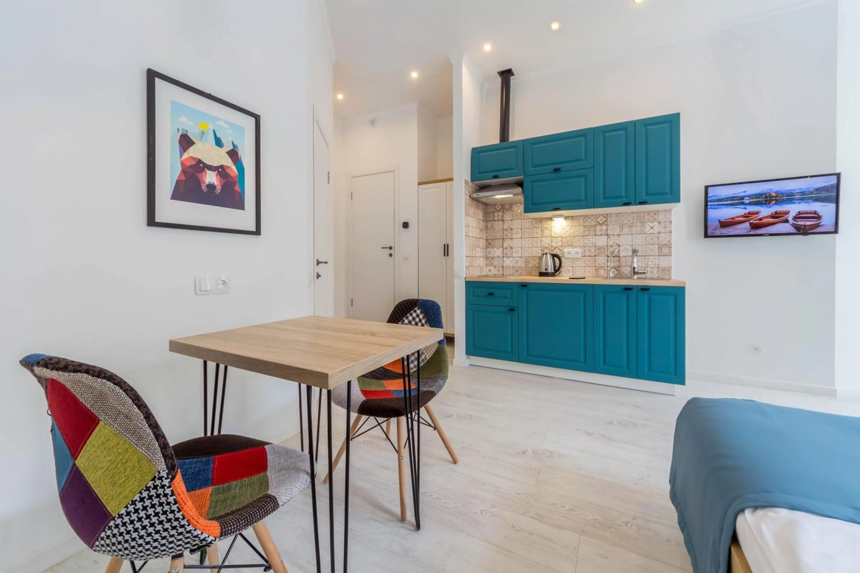 Kitchen or kitchenette in Idea Design Apart-Hotel