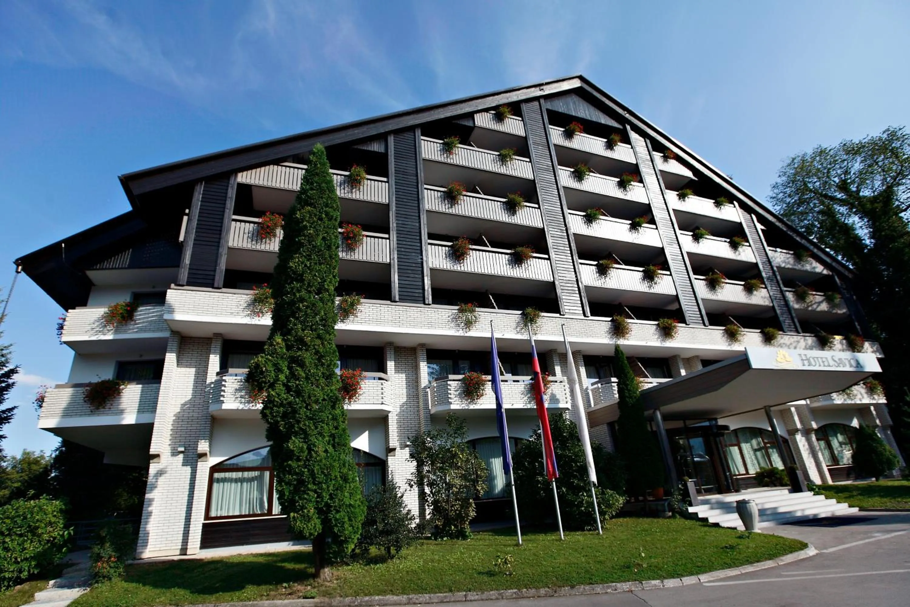 Facade/entrance in Garni Hotel Savica - Sava Hotels & Resorts