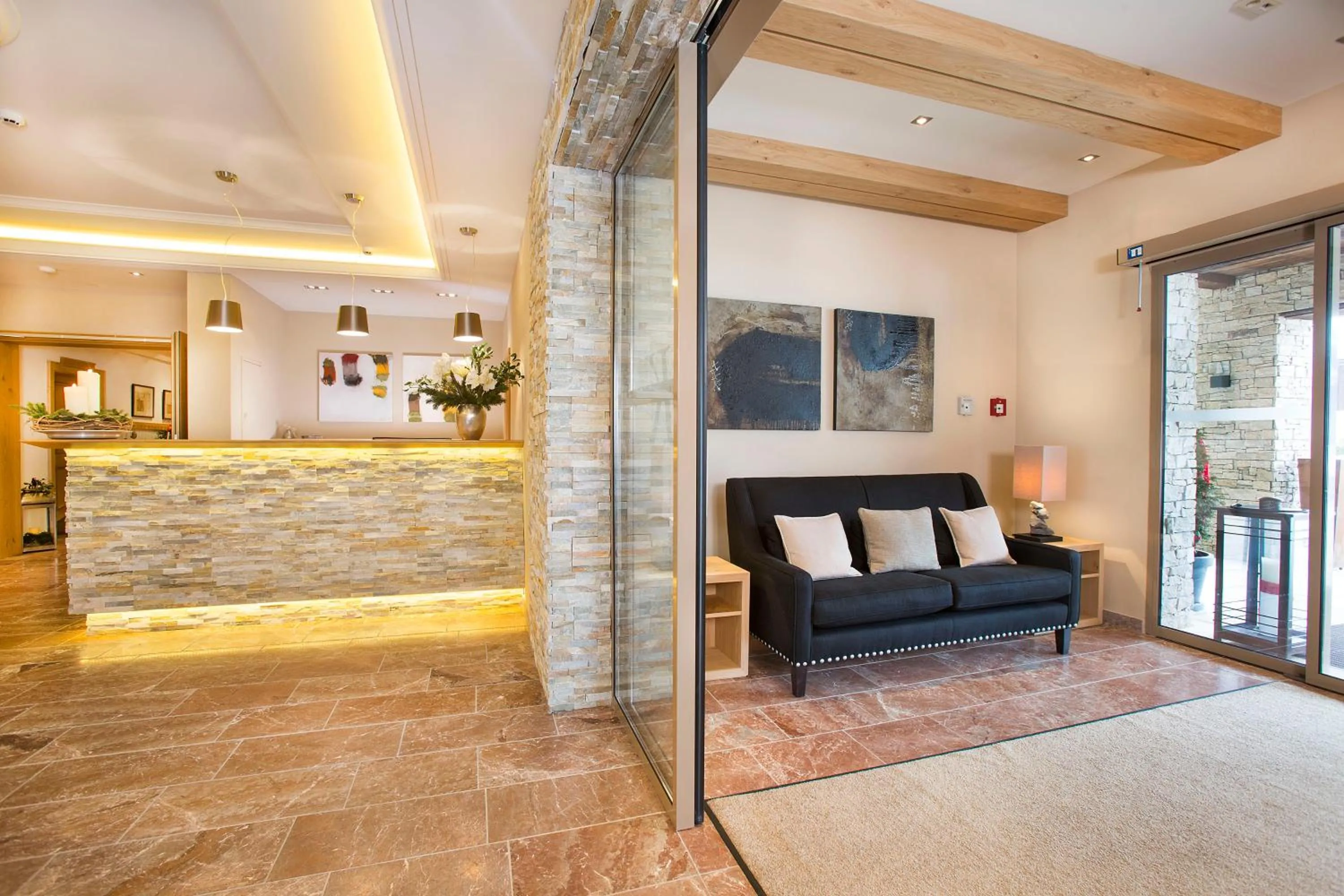 Lobby or reception in Das gemütliche Dorfhotel Kaltenhauser