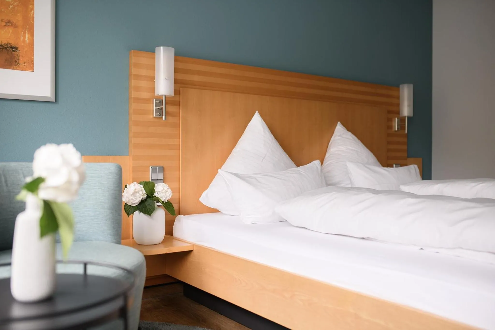 Bed in Hotel Hiller in Abstatt