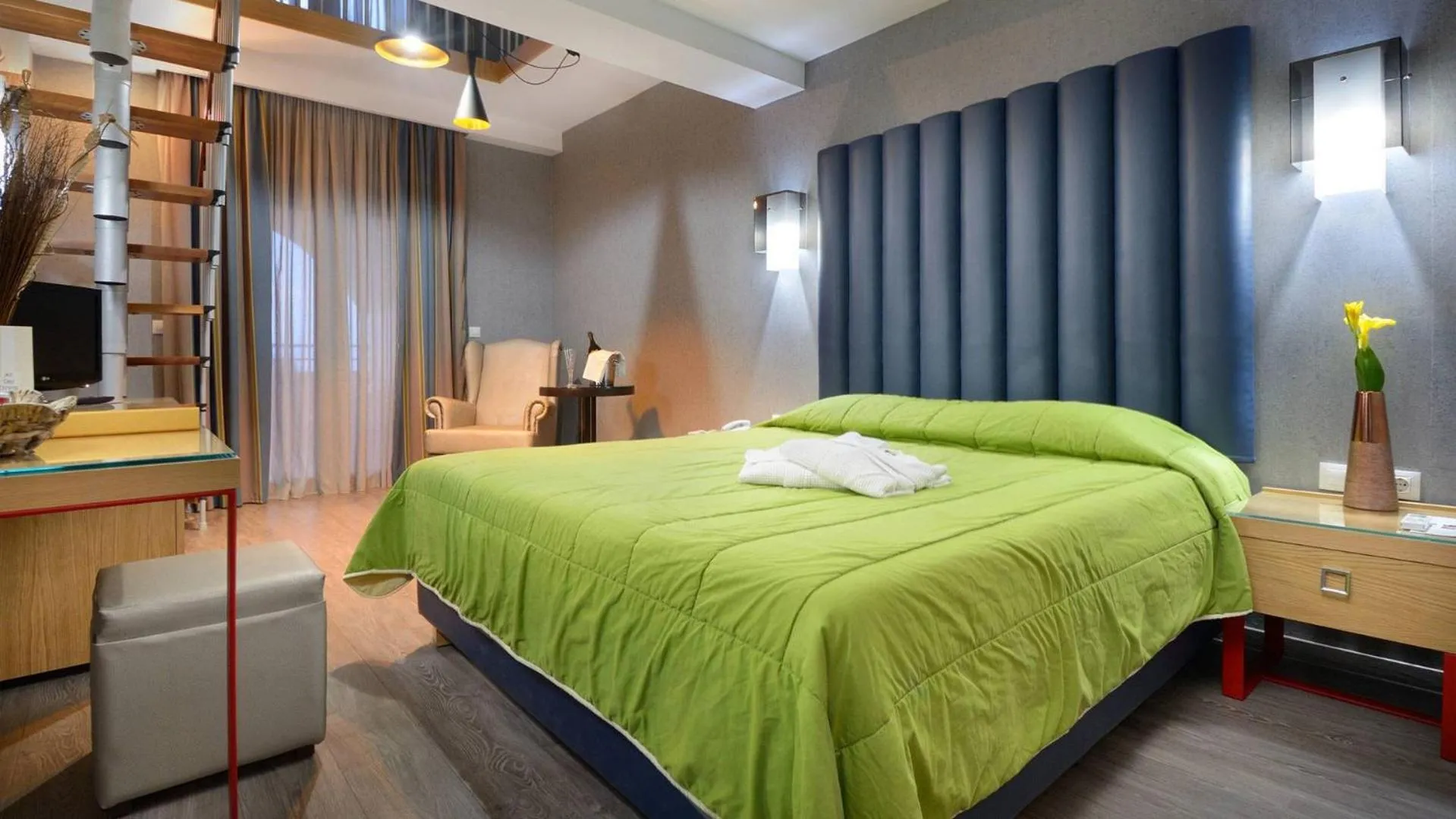 Bedroom, Bed in Atrium Hotel Thassos