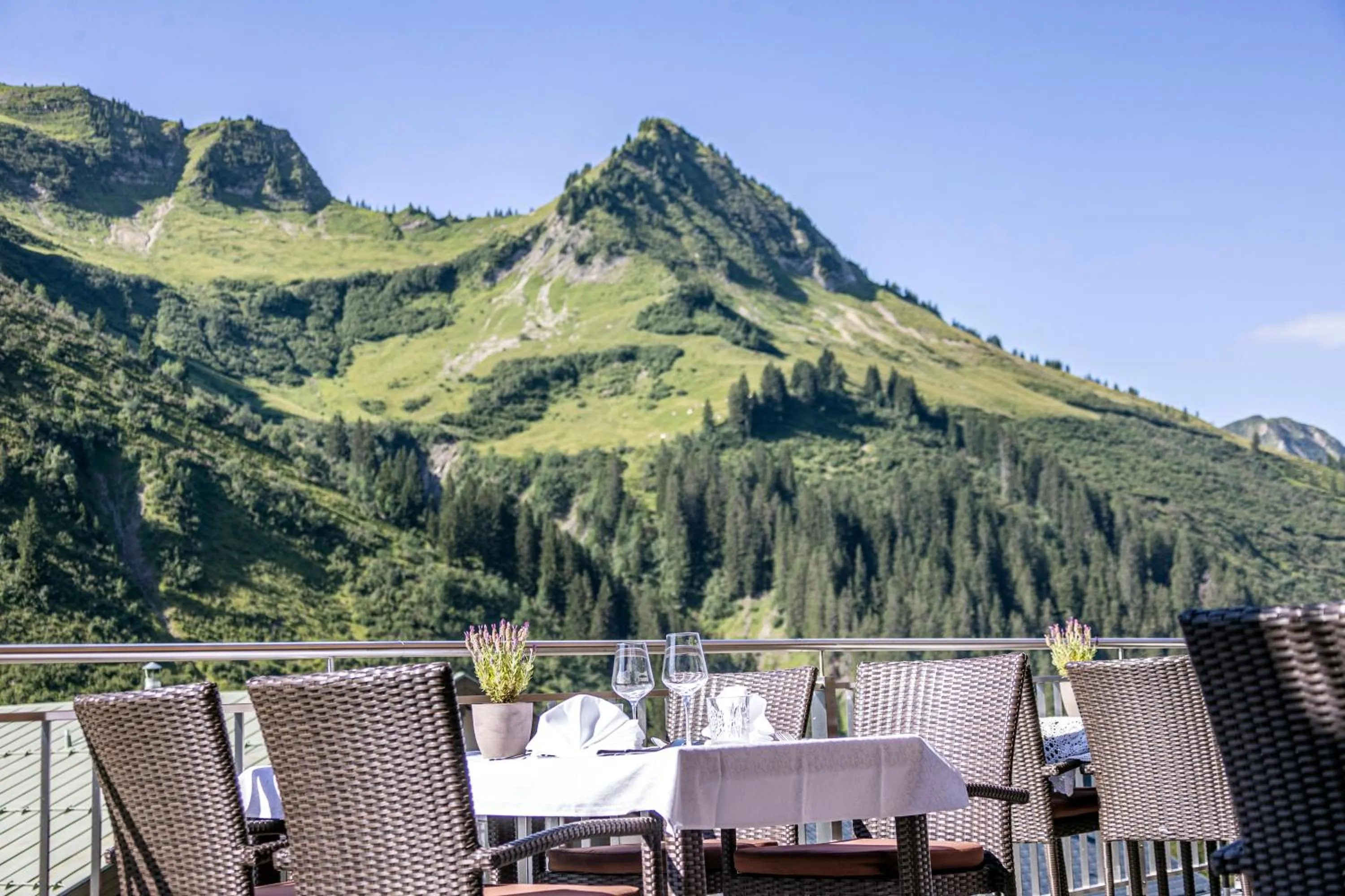 Balcony/Terrace in Damülser Hof - Wellness & Spa Superior