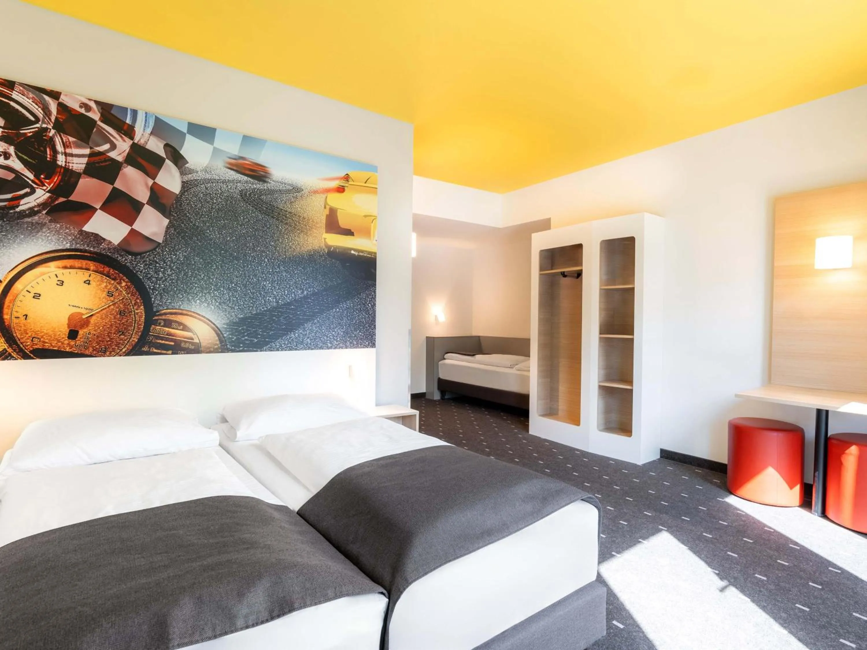 Photo of the whole room, Bed in B&B Hotel Stuttgart-Zuffenhausen